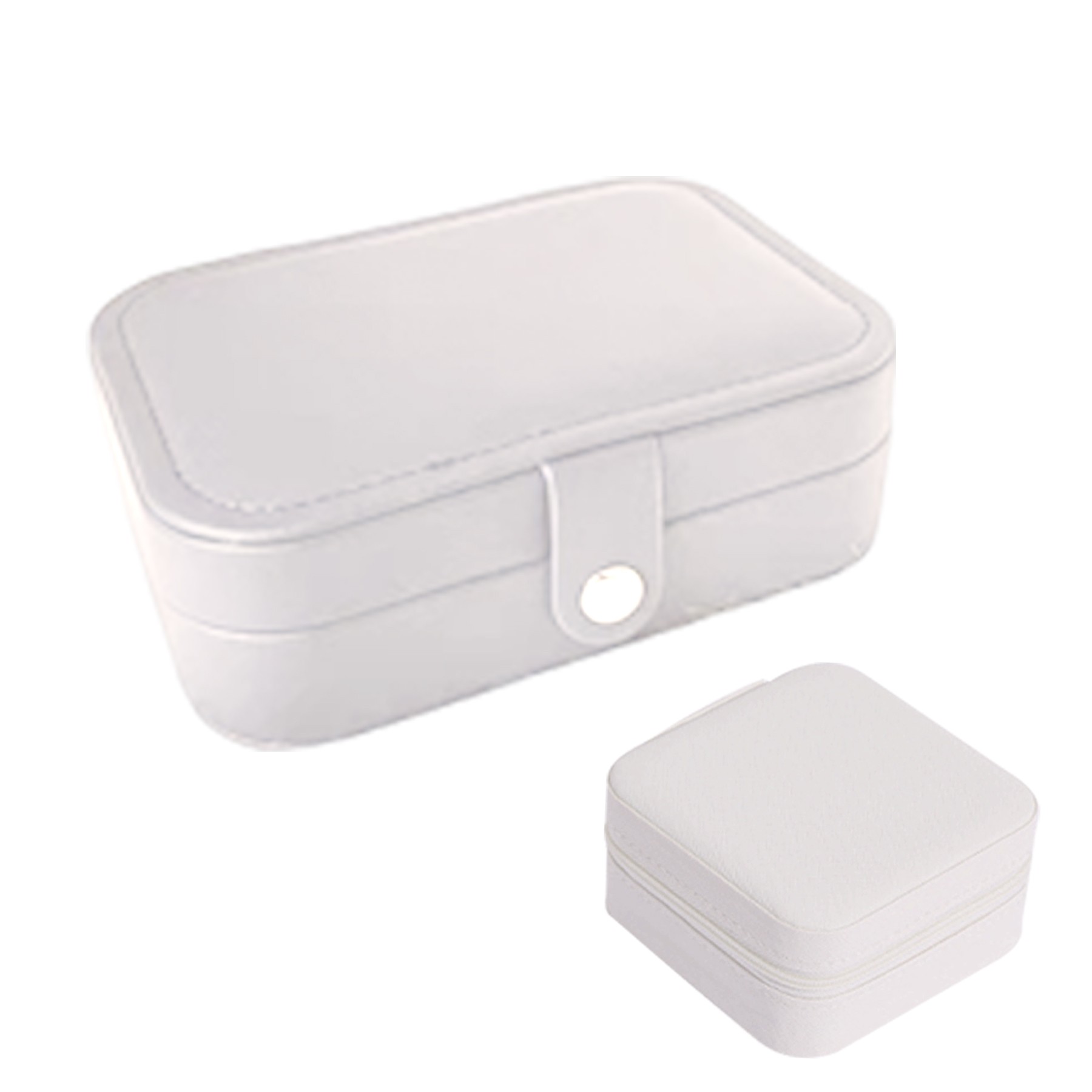 Small Portable PU Leather Jewelry Storage Box 2