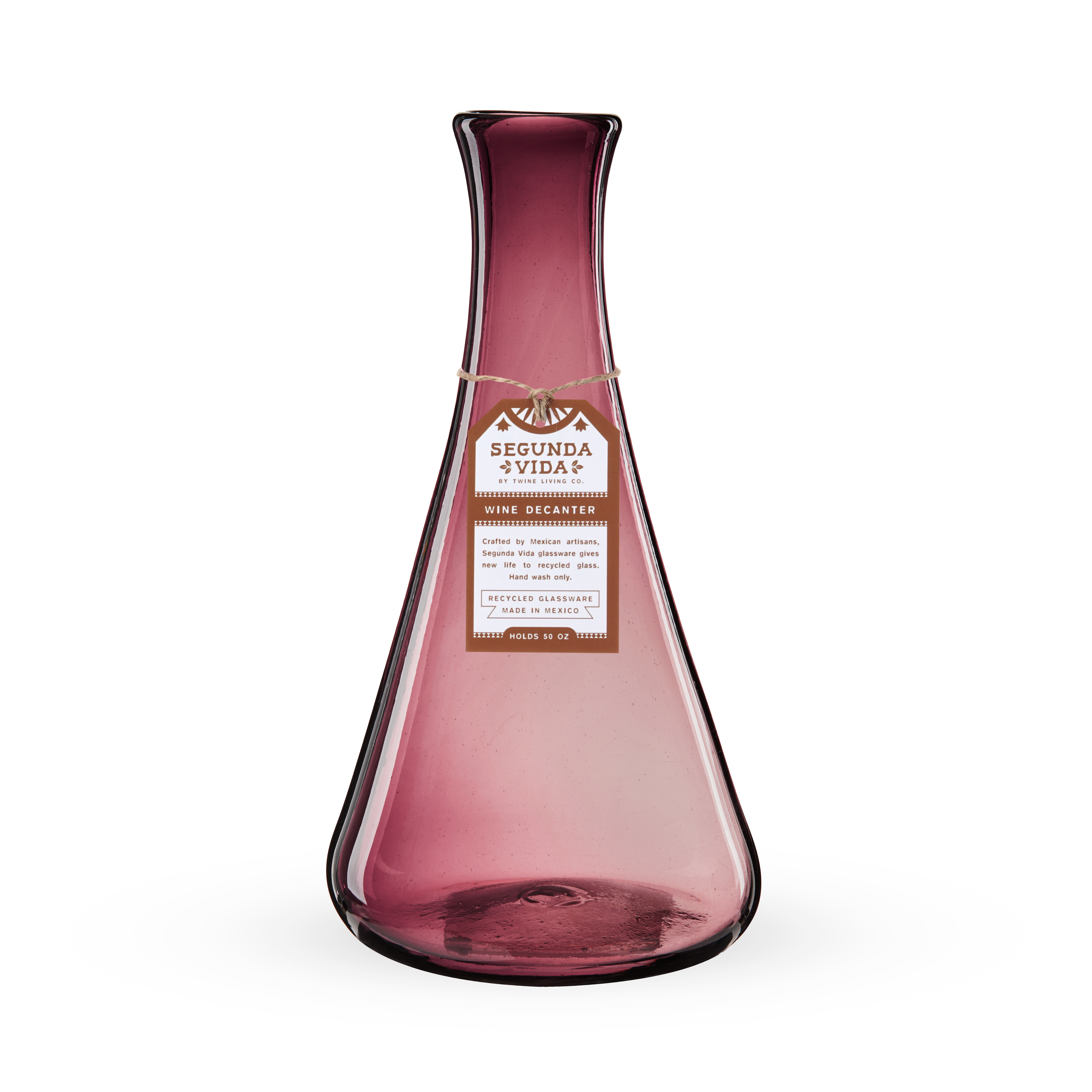 Twine Living® Rosado Recycled Wine Decanter 3