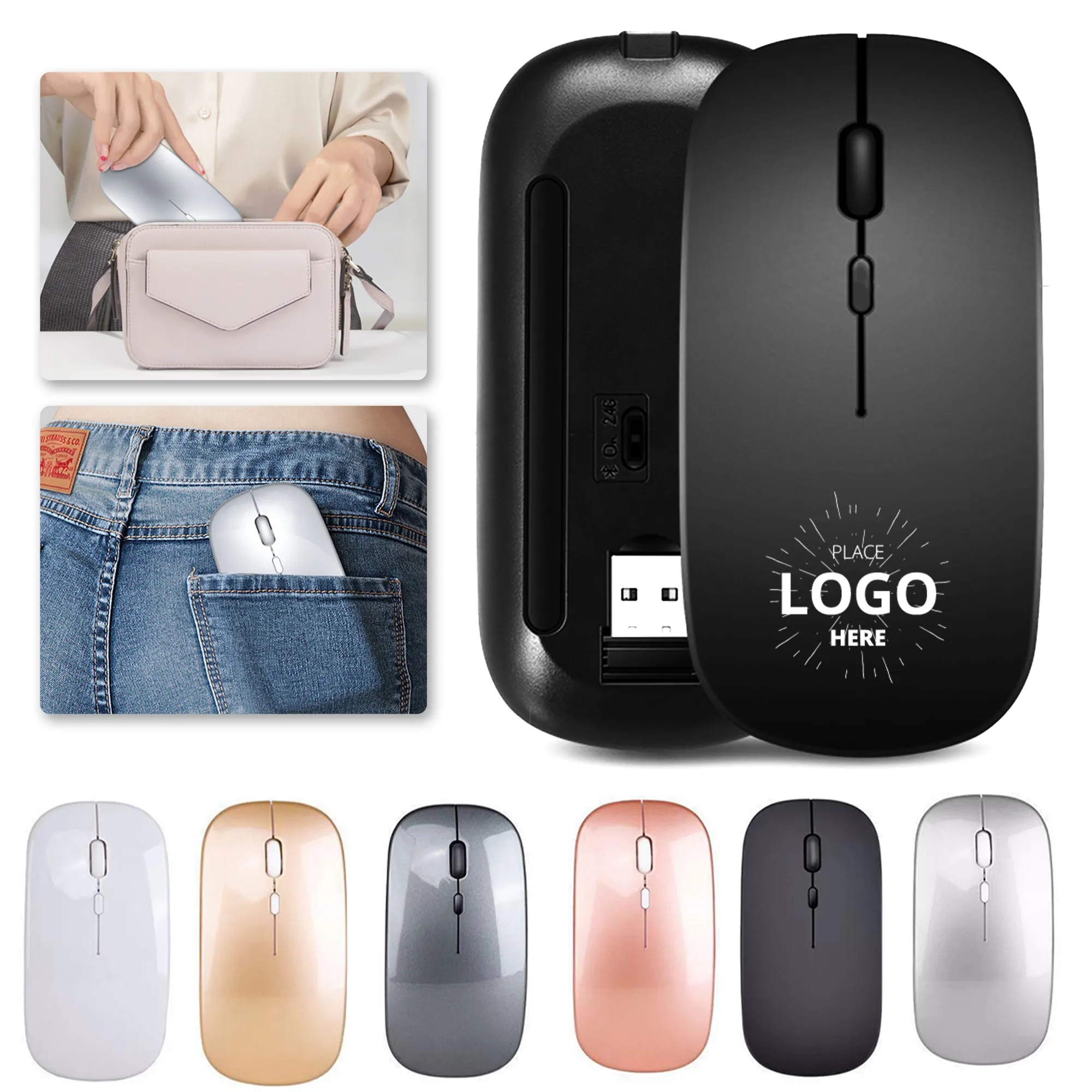 LED Wireless Silent Mouse