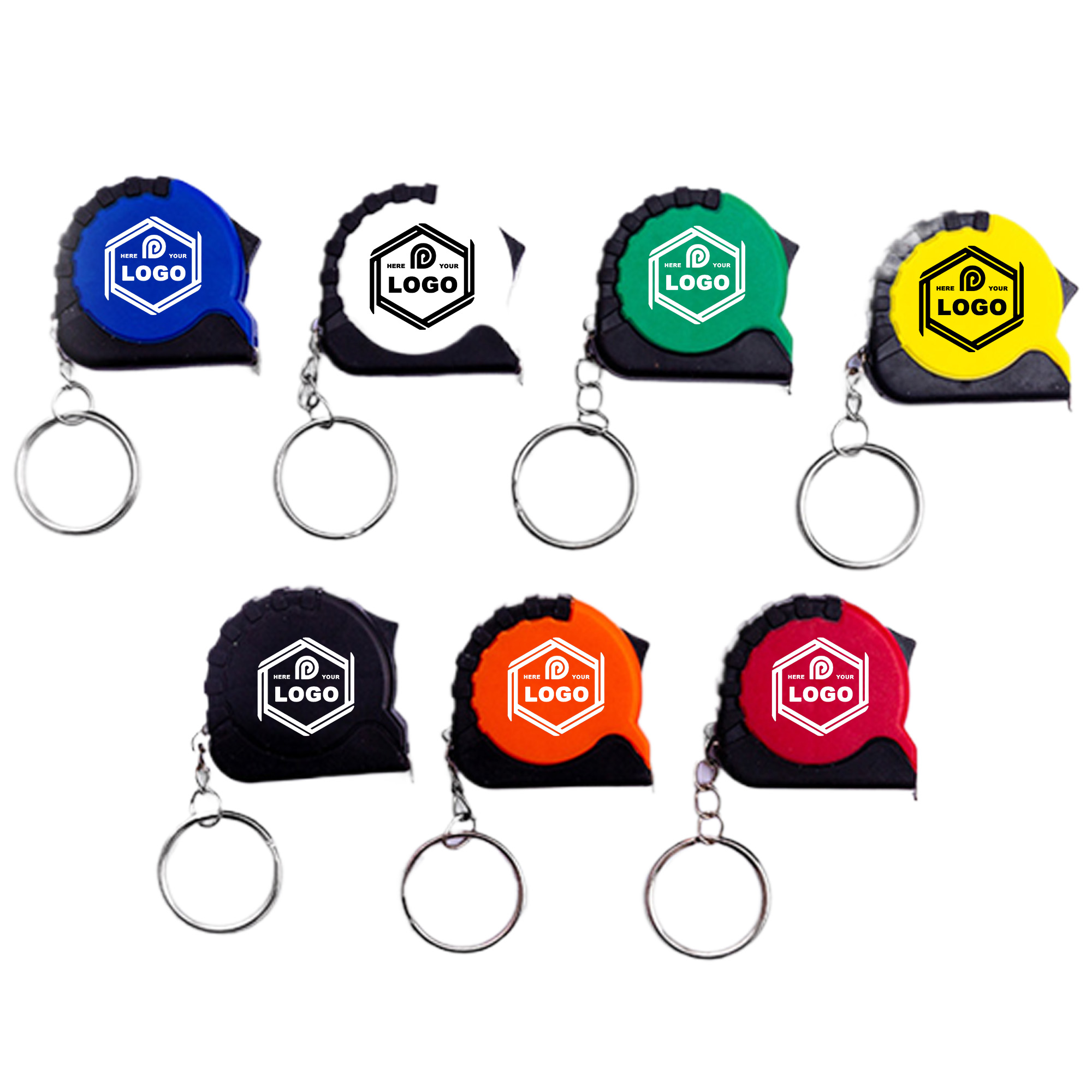 1m Mini Tape Measure with Keychain 2