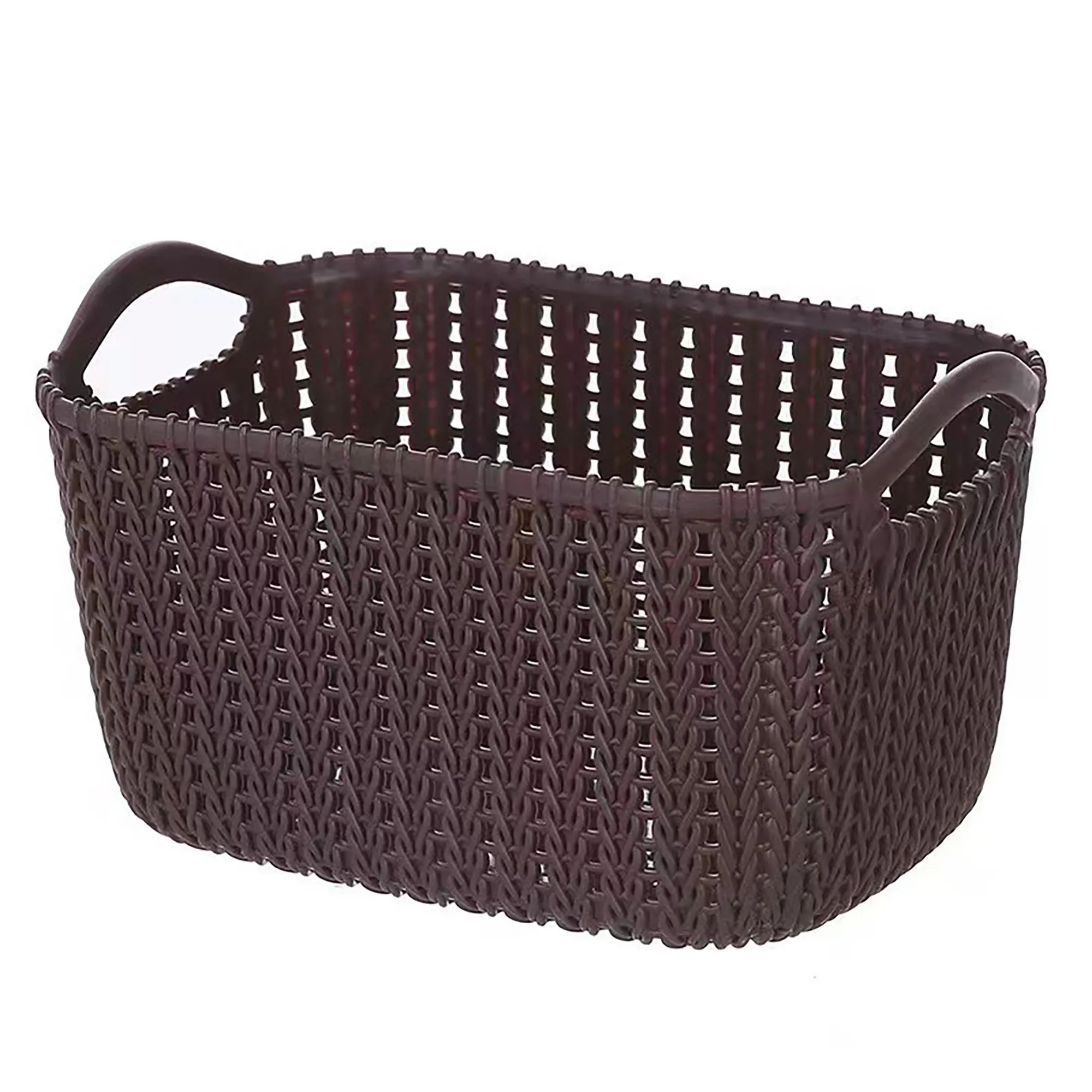 Rattan-Style Storage Basket With Logo For Storage And Organi 3
