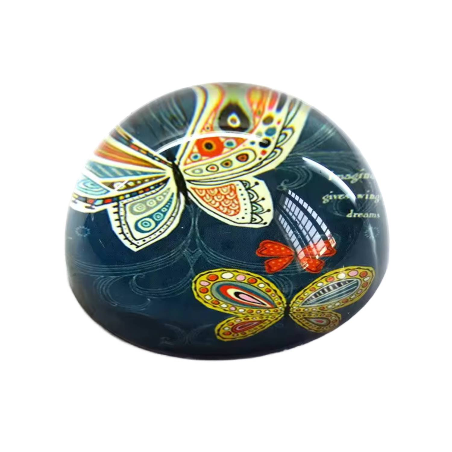 Dome Shaped Crystal Paperweight 2
