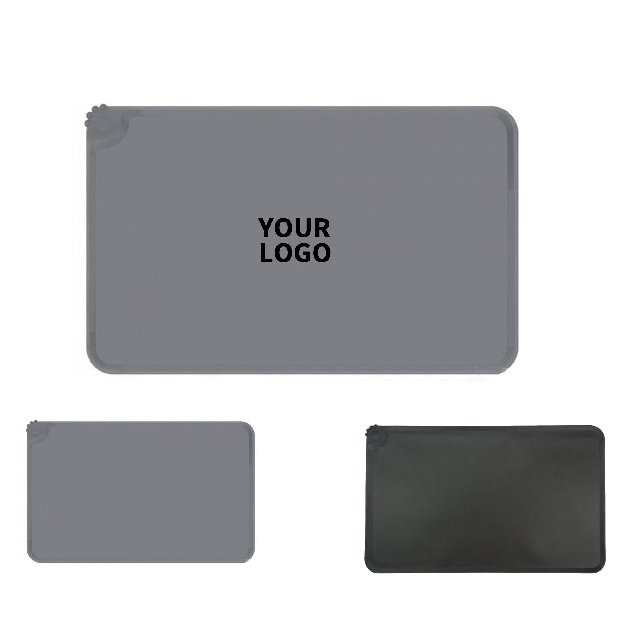 Silicone Pet Feeding Mat With Raised Edge 2