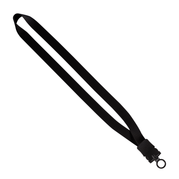 3/4" Smooth Nylon Lanyard with Snap-Buckle Release & O-Ring 4