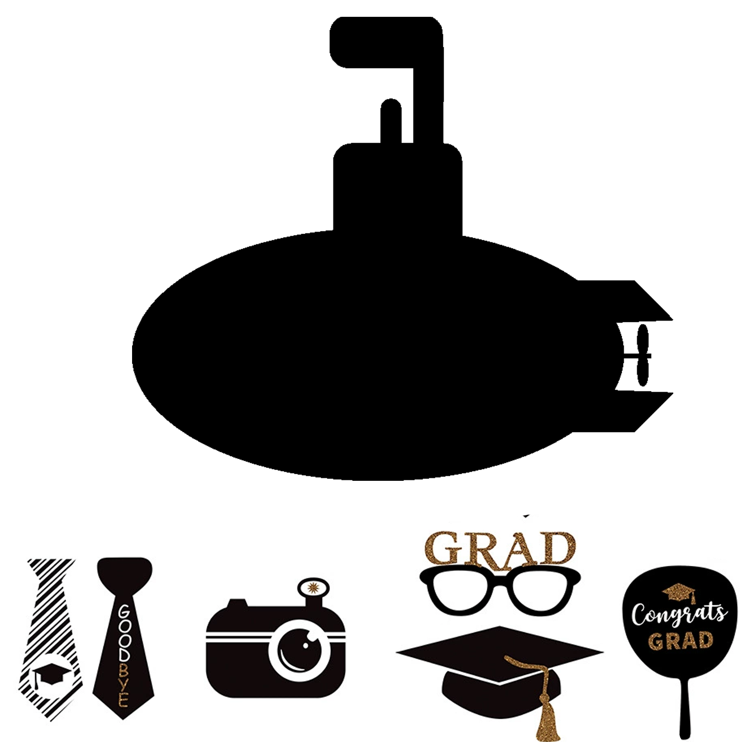 College Graduation Party Funny Photo Prop Set 2
