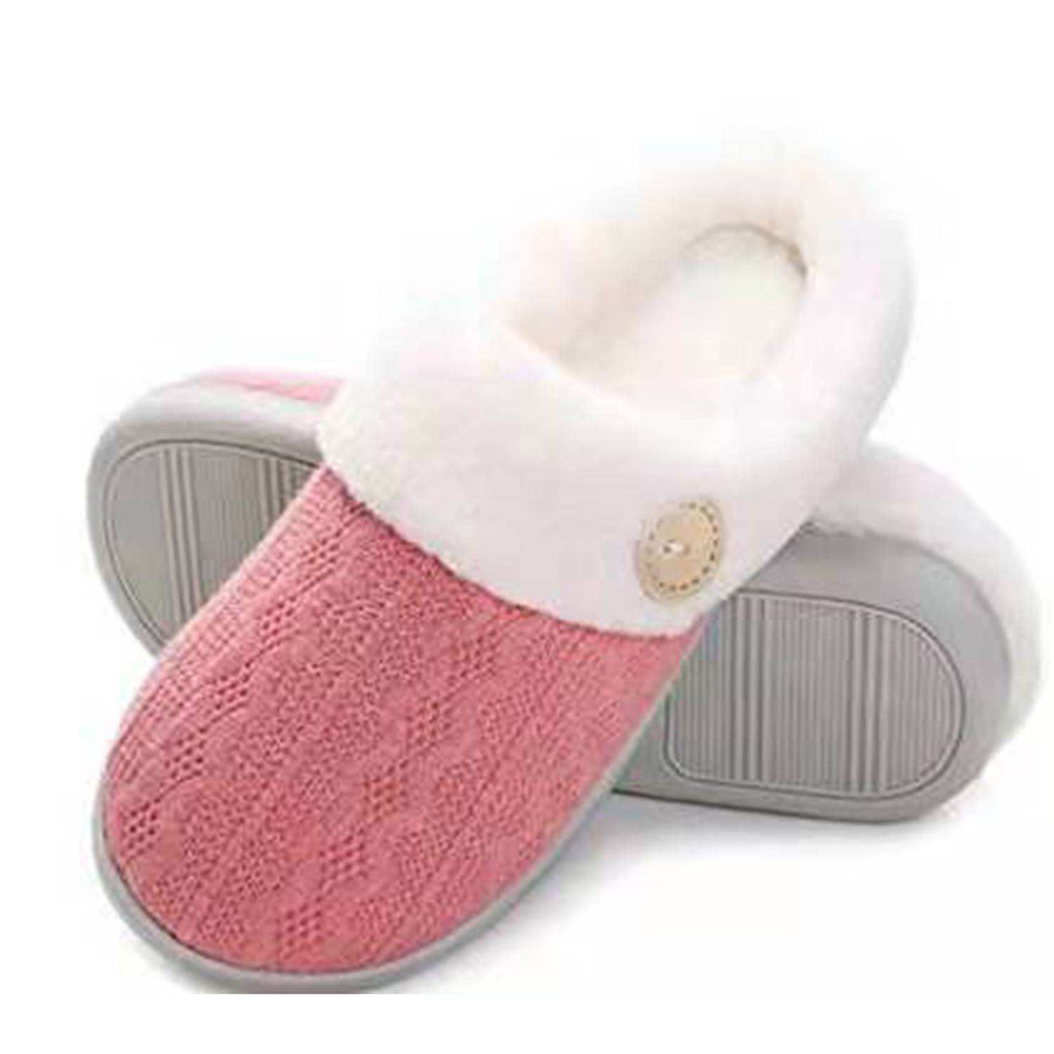 Non-Slip Outdoor Home Memory Cotton Warm Plush Slippers 5