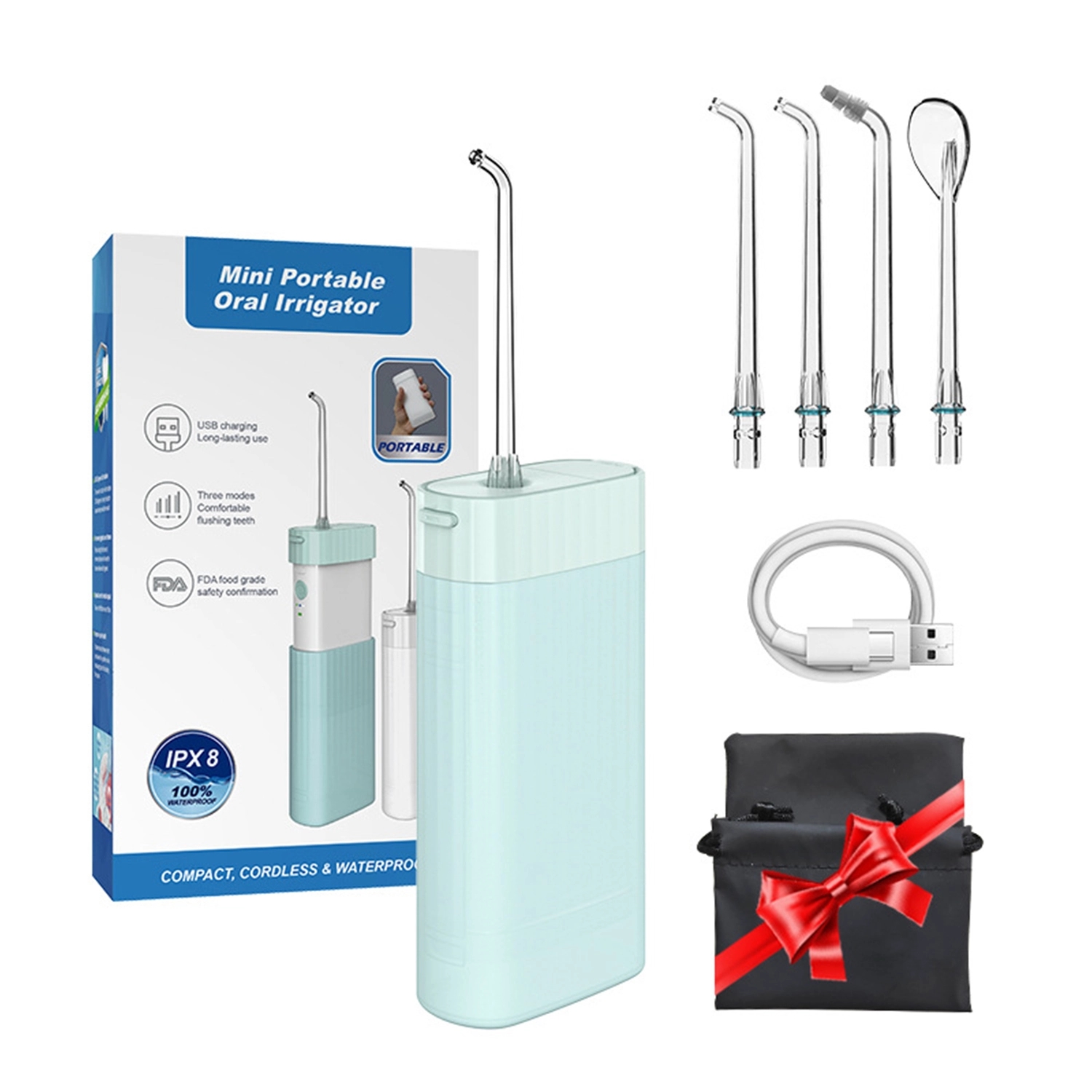 Travel Water Flosser Teeth Dental Cordless Cleaner 6