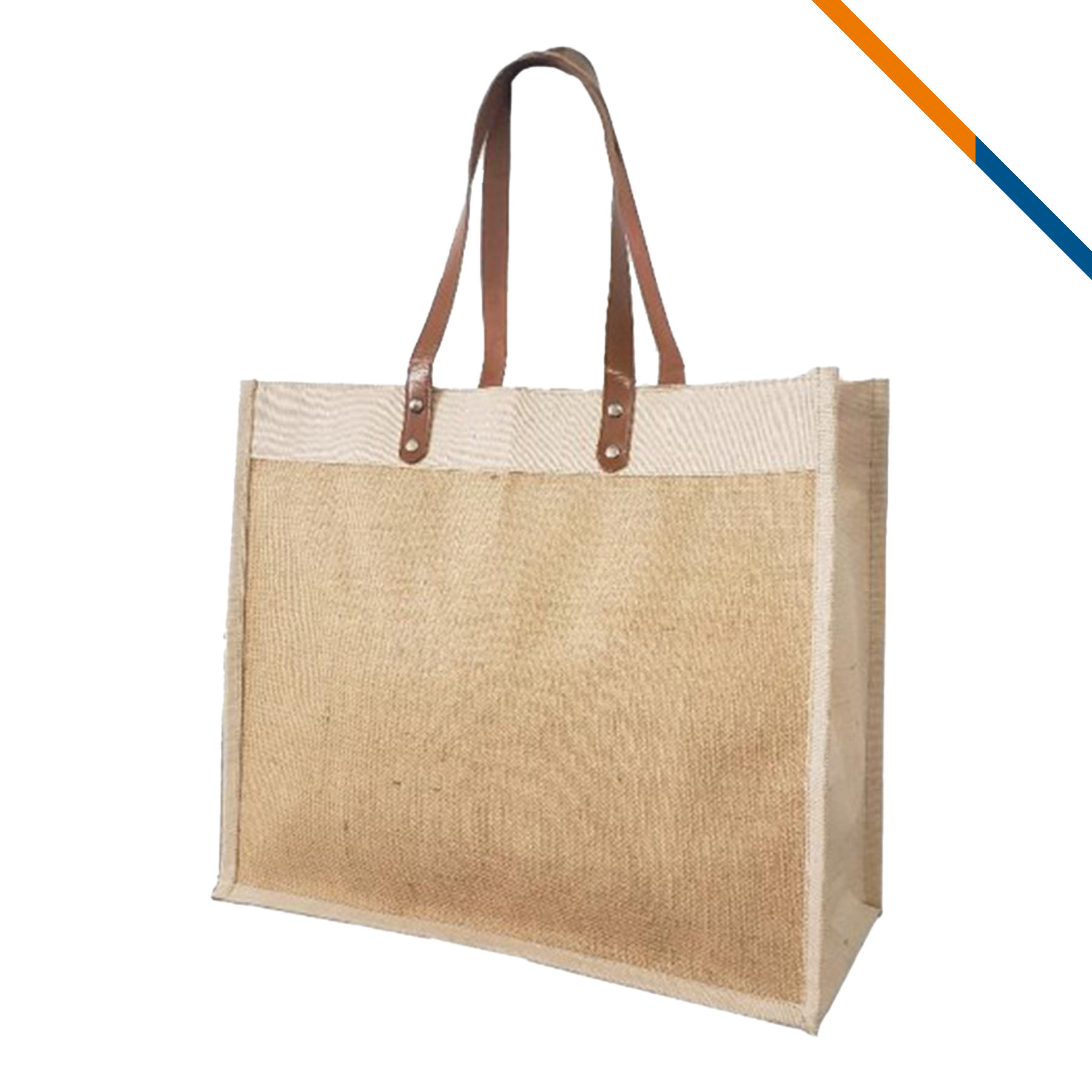 Nepeta Laminated Jute Tote Bag, custom tote bag with logo imprint 6
