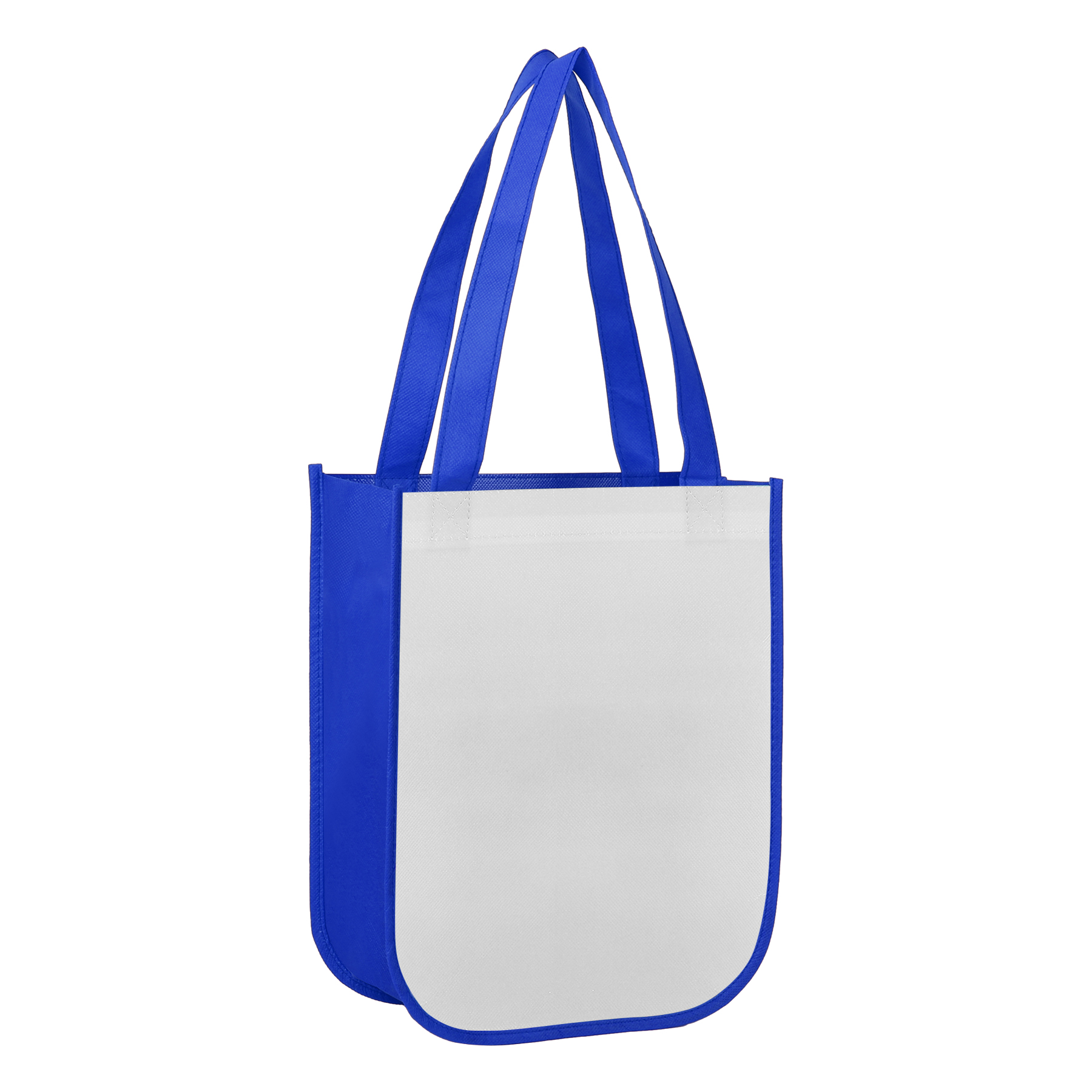 Small Laminated Curved Bottom Non-Woven Gift Bag - Ocean 12