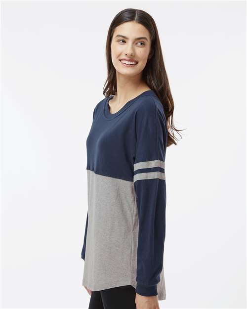 Women's Jersey Pom Pom Long Sleeve T-Shirt - T14 12