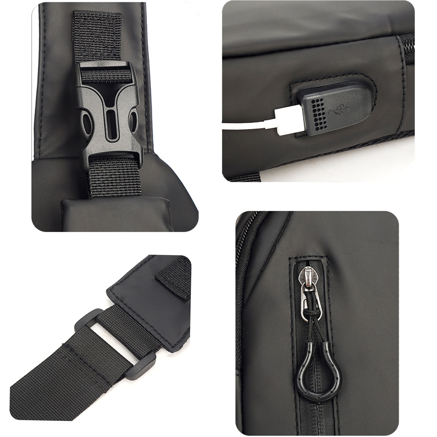 Outdoor Large Capacity Men'S Chest Crossbody Bag 2