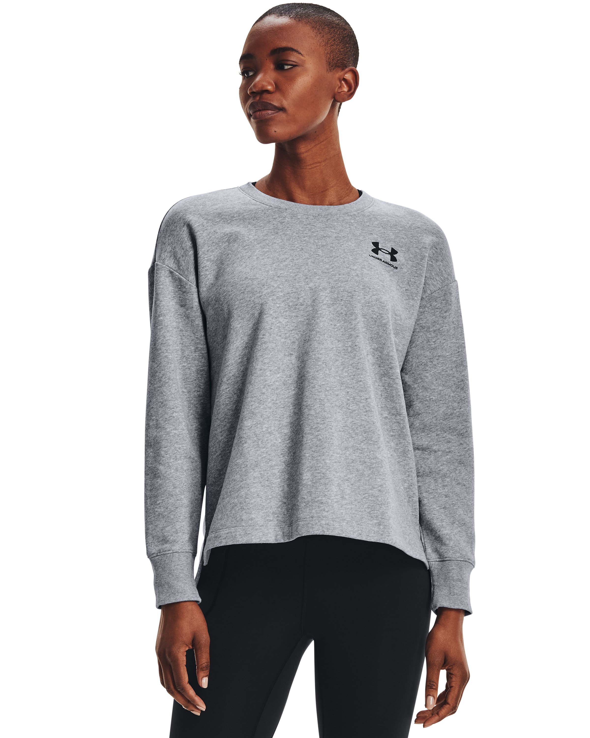 UA Rival Fleece Women's Oversized Crew 9