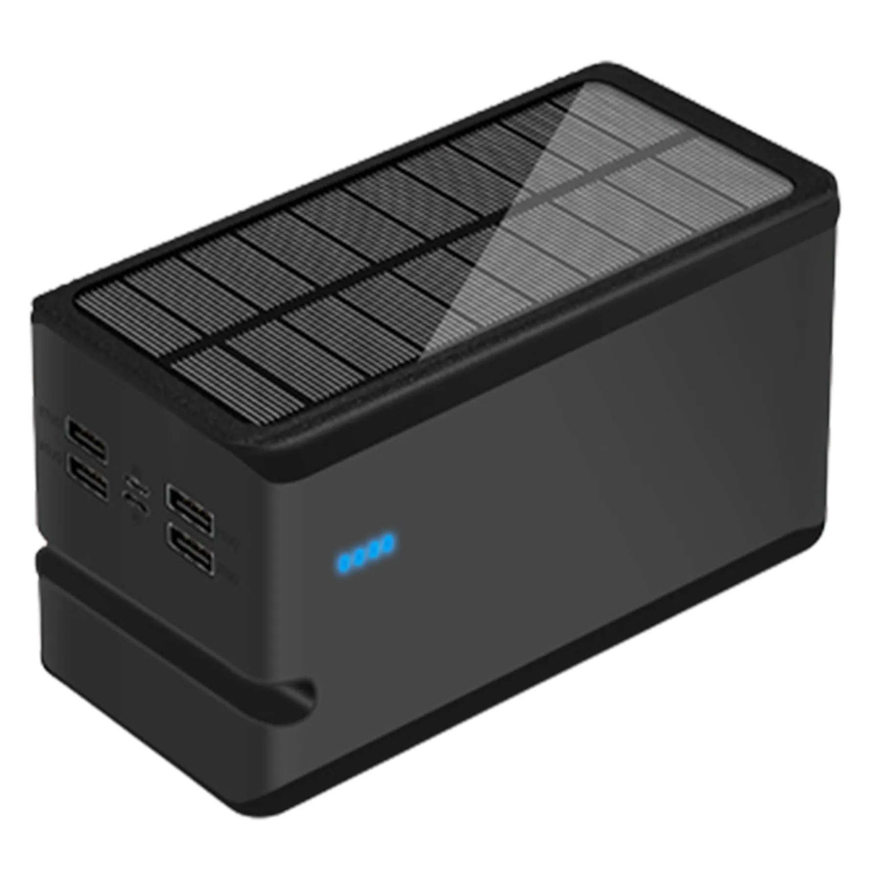 100000Mah Solar Power Bank Flashlight 4