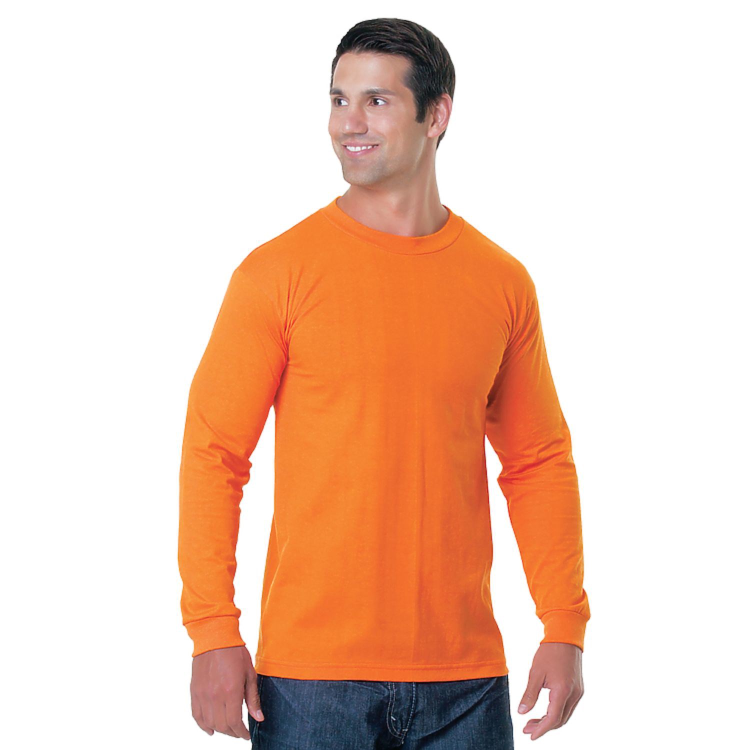 Non-ANSI USA-Made Poly-Cotton Safety Long Sleeve T-Shirt