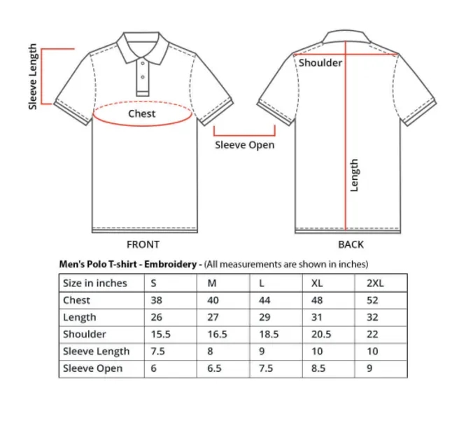 Custom Polo T-Shirt - Embroidered 1