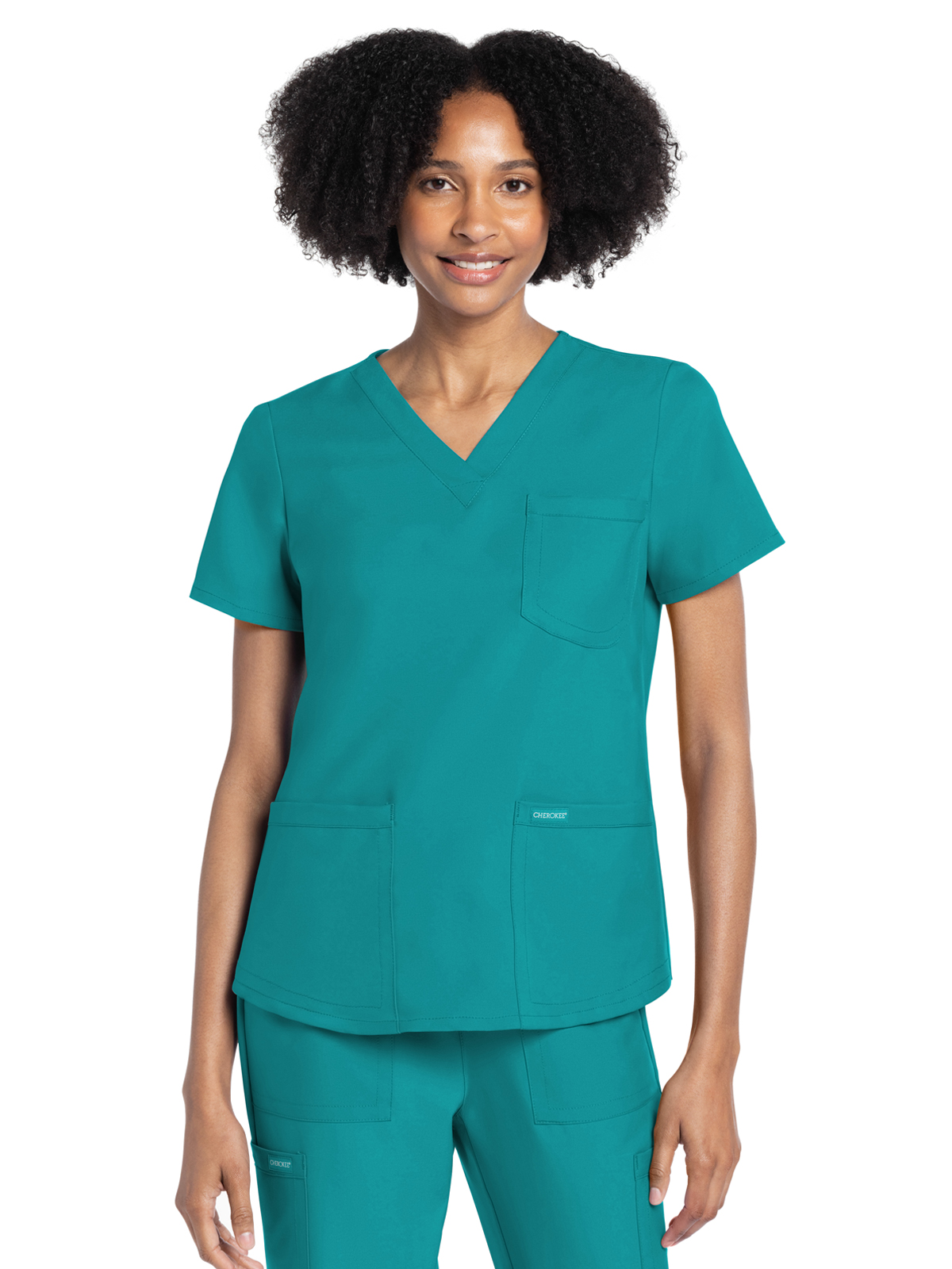 Cherokee - WW Originals Ultra - Women's 3-Pocket V-Neck Top 59
