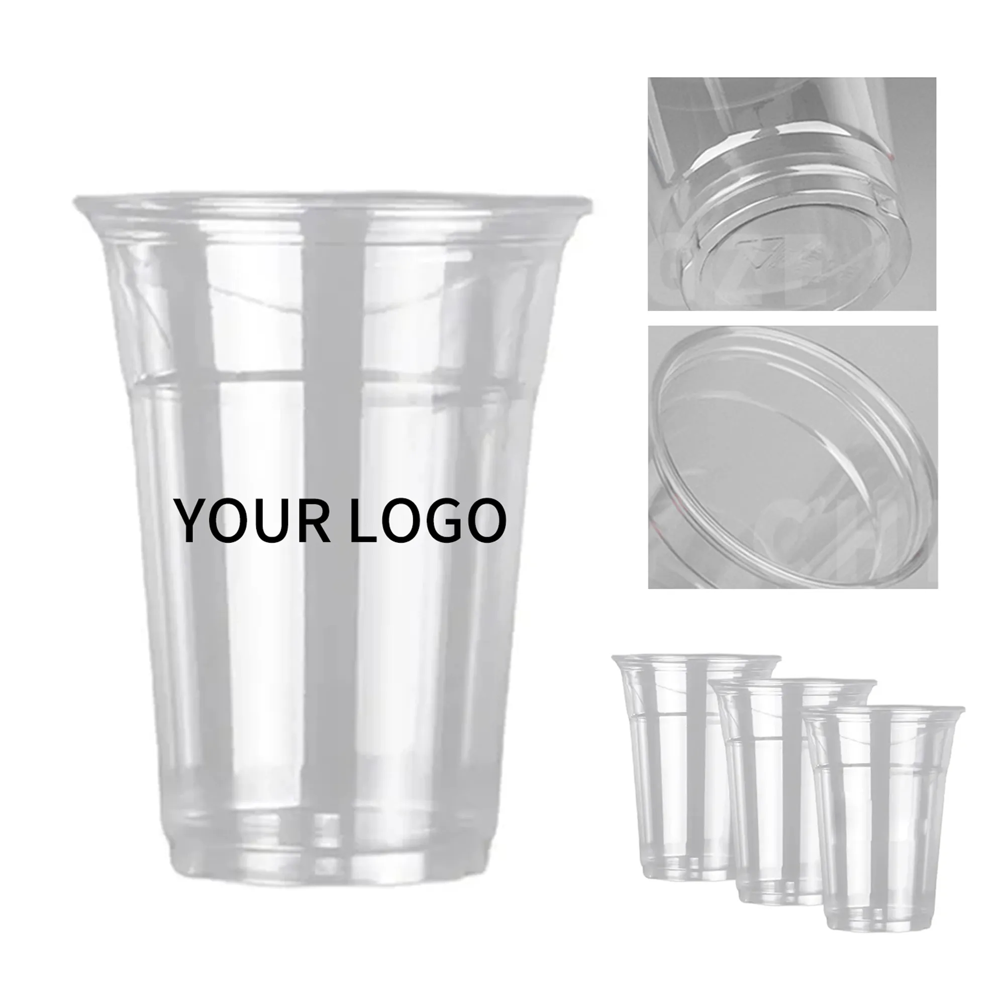 Reusable 12oz Plastic Cup Transparent Practical Beverage Cup 1