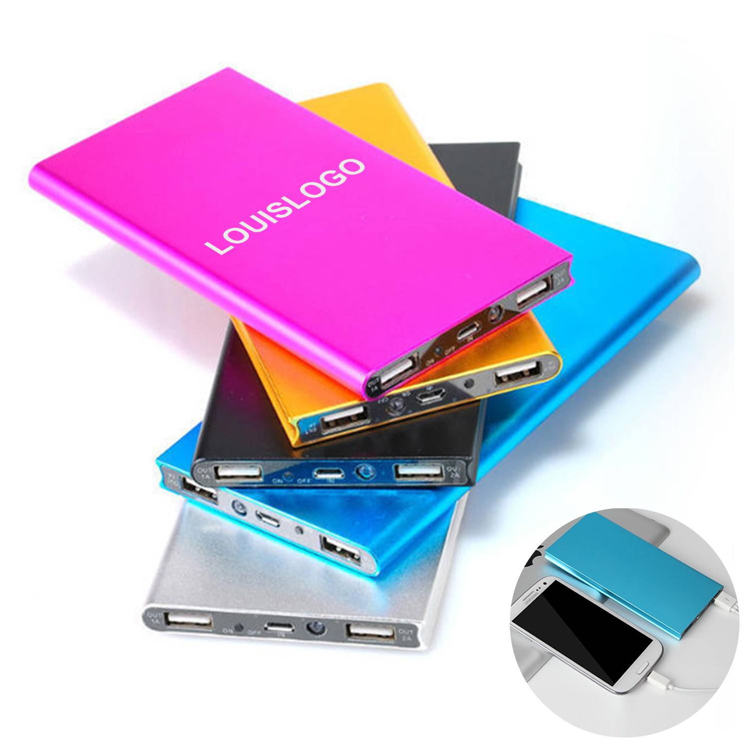 Ultra-Slim 8000mAh Power Bank Charger 4