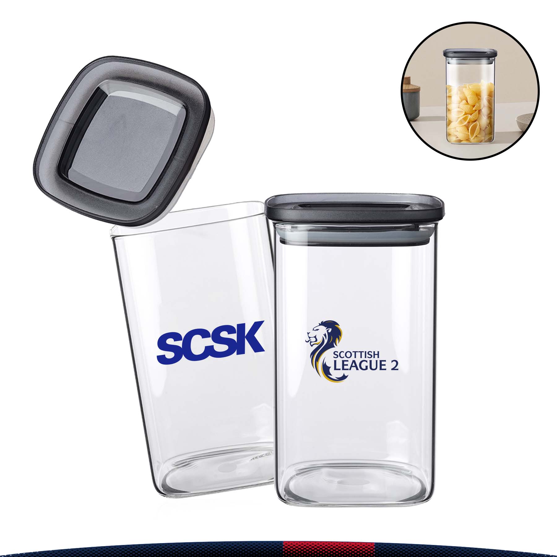 40 oz. Rixen Glass Storage Jars 2