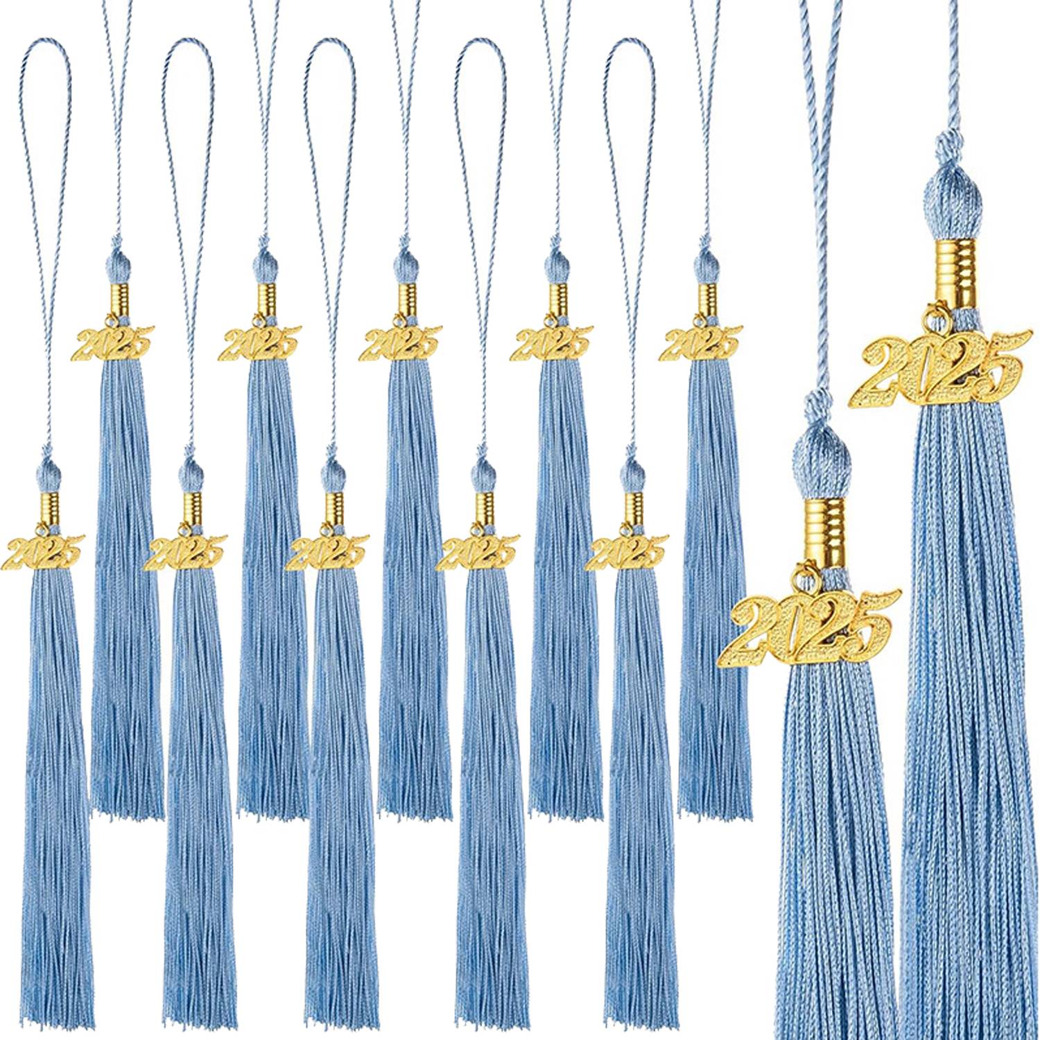 Graduation Tassels With Gold 2025 Year Charm Pendant 10