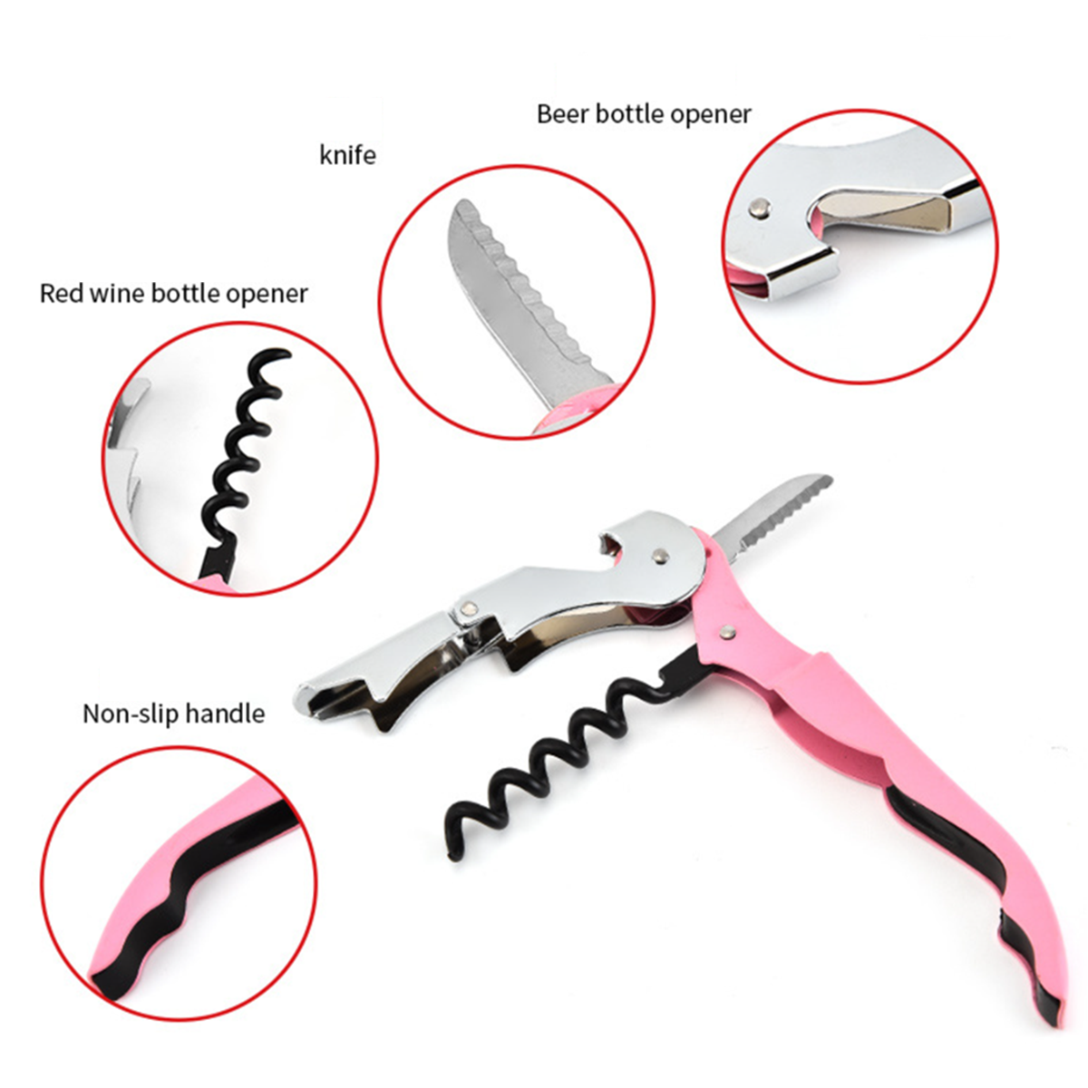 Multifunctional Hippocampus Knife Wine Bottle Opener 3