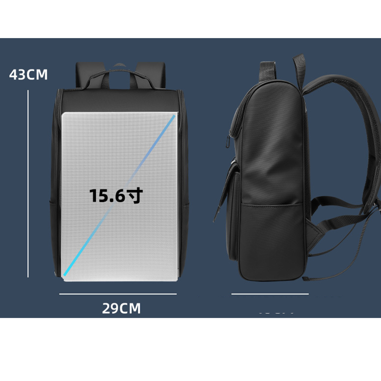 PVC Casual Daypacks College Backpack 1