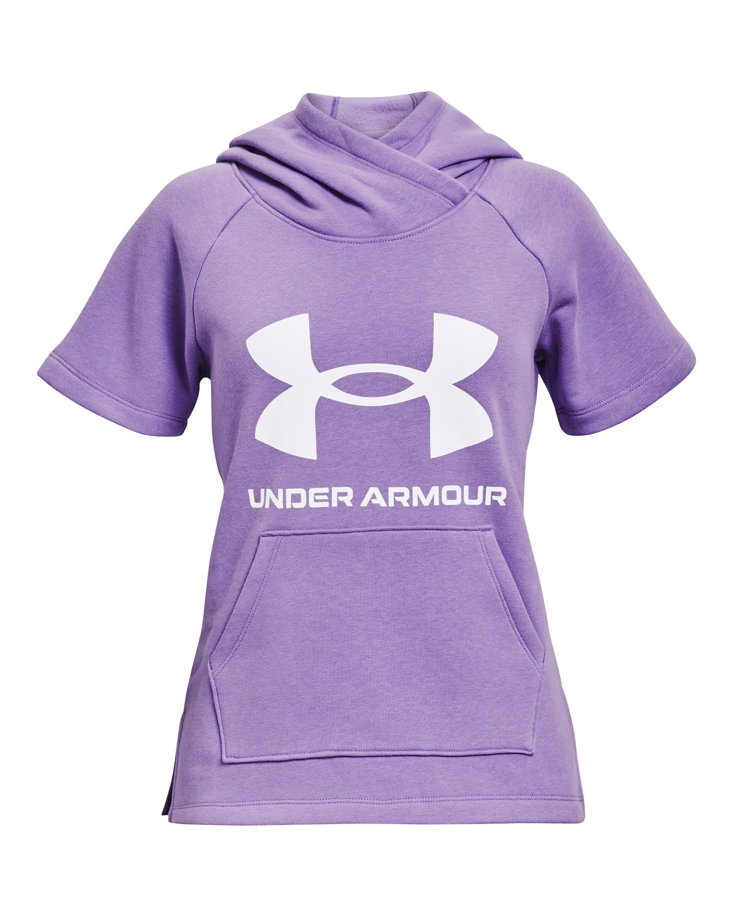 Girls' UA Rival Fleece Short Sleeve Hoodie  5