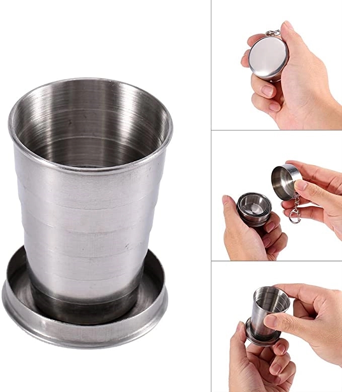 Stainless Steel Folding Retractable Cup 3