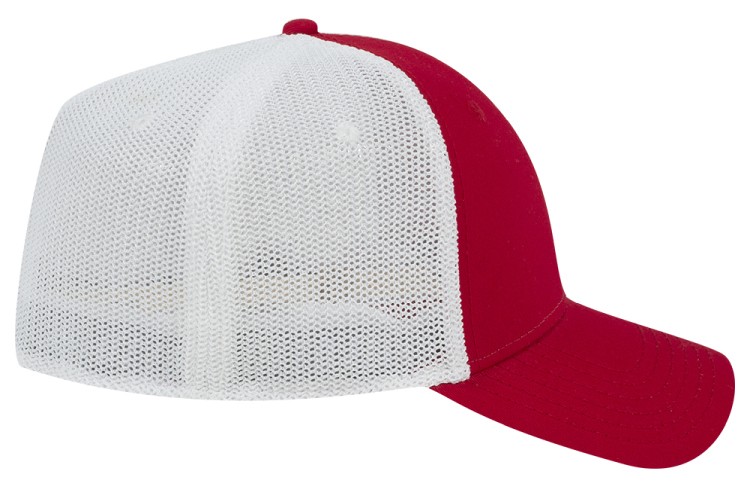 OTTO CAP® OTTO FLEX® Fitted 6 Panel Low Profile Mesh Back Trucker Hat 35