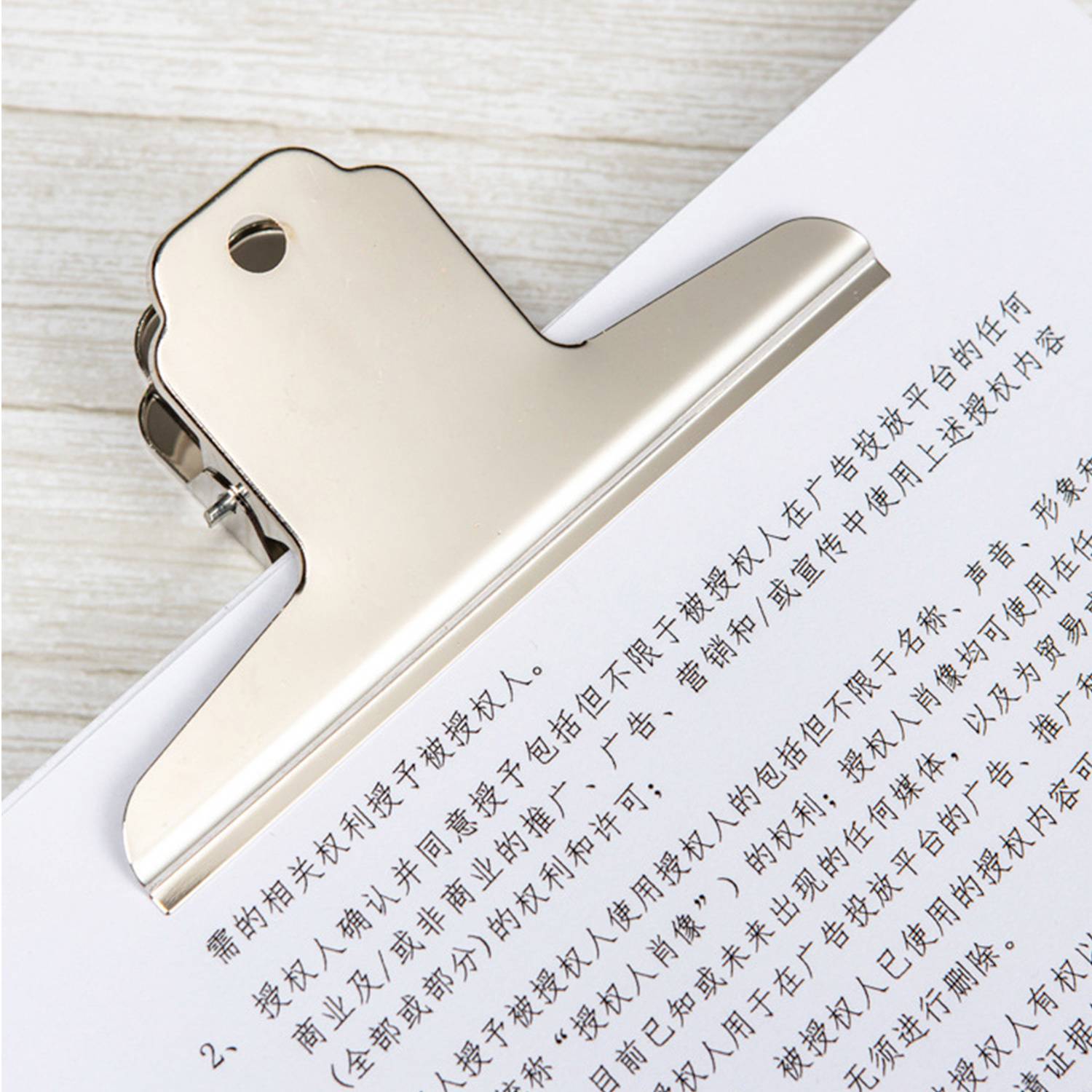 Large Stainless Steel Clips File Clamp 2