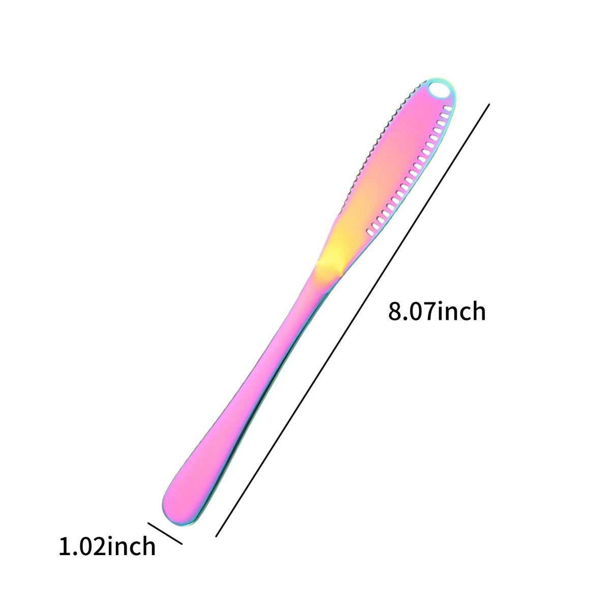 Stainless Steel Butter Knife with Serrated Edge 8