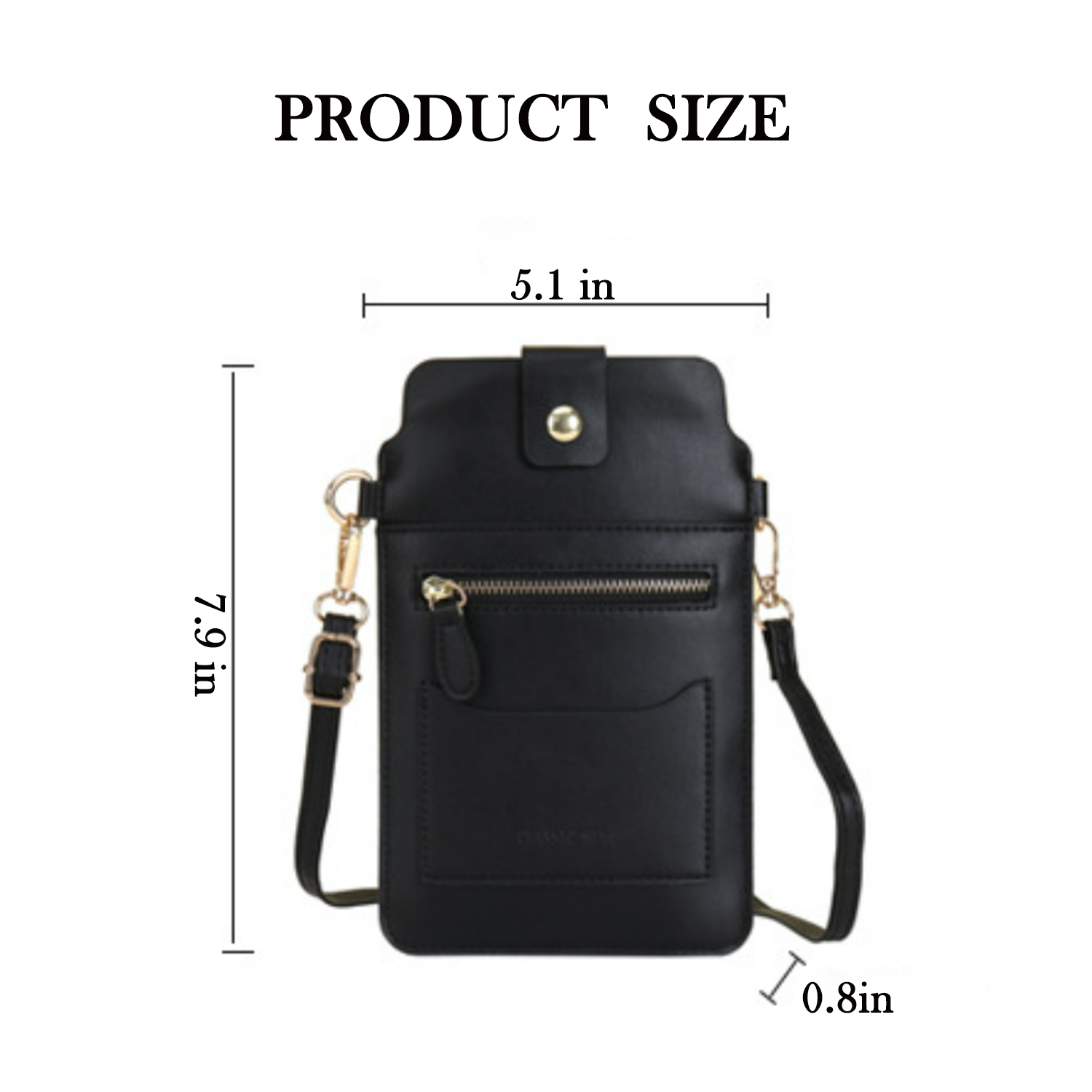 Multifunction clear touch screen Crossbody Bag 1