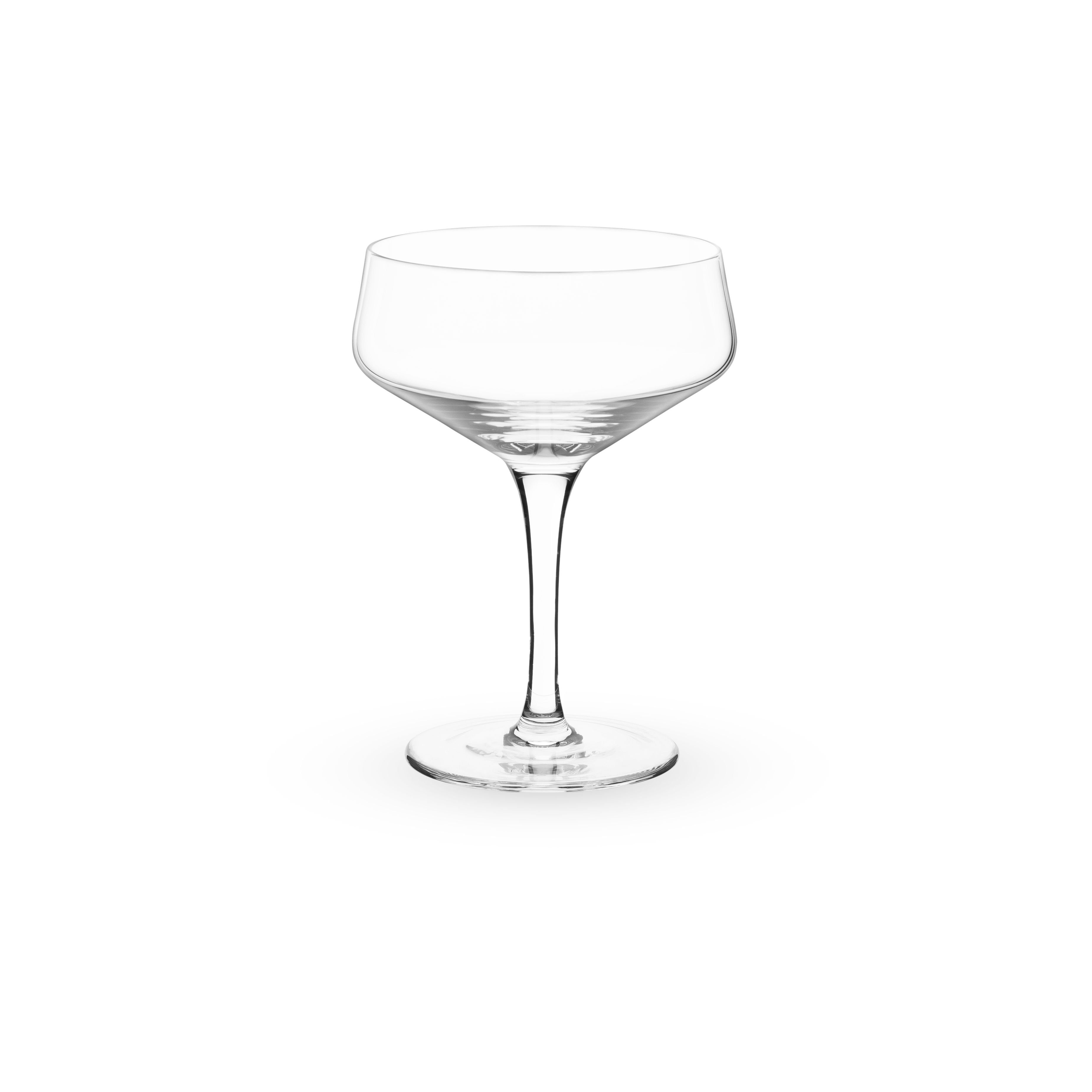 Viski® Raye Angled Crystal Coupe Glass, set of 2 5