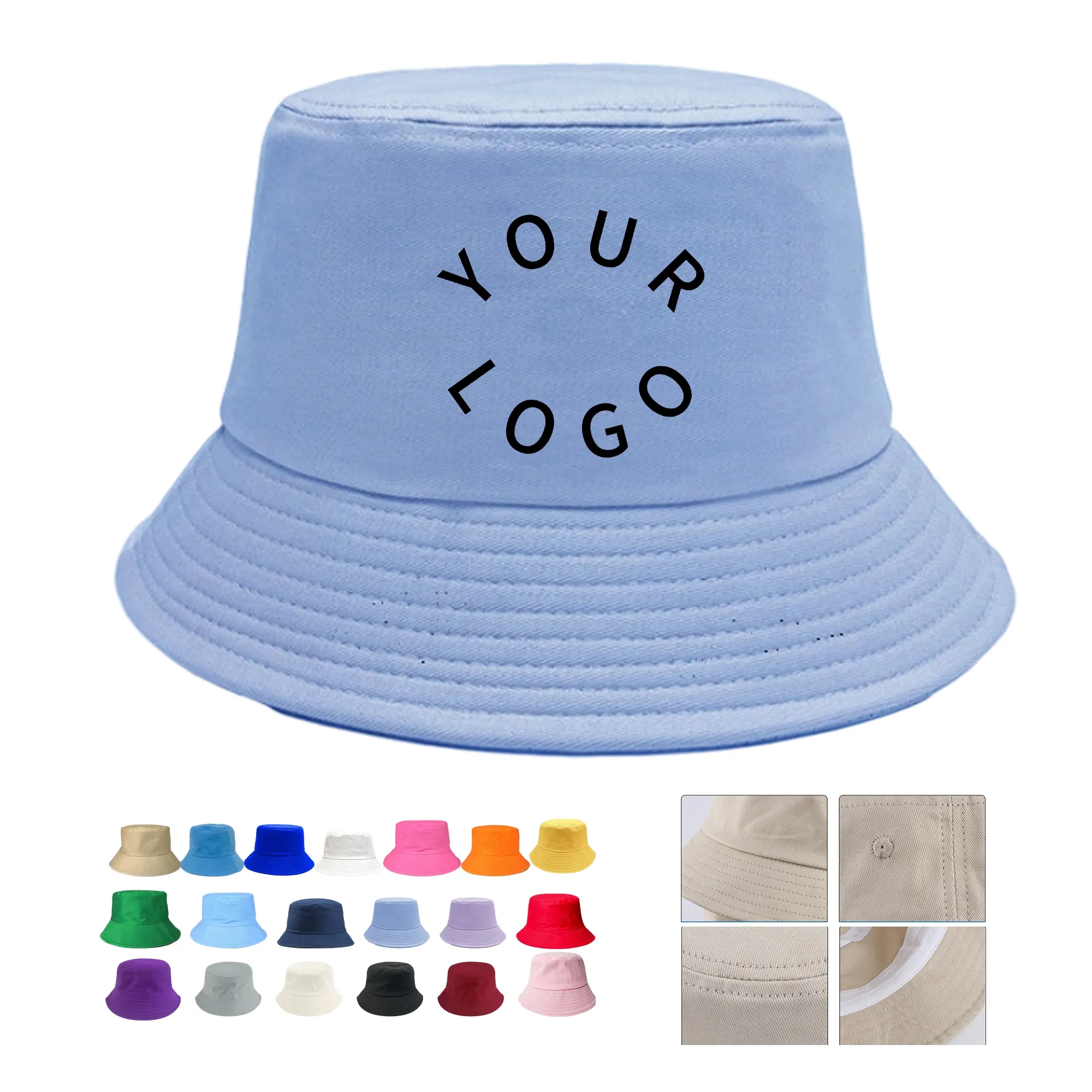 Bucket Hat Cotton Brim 12
