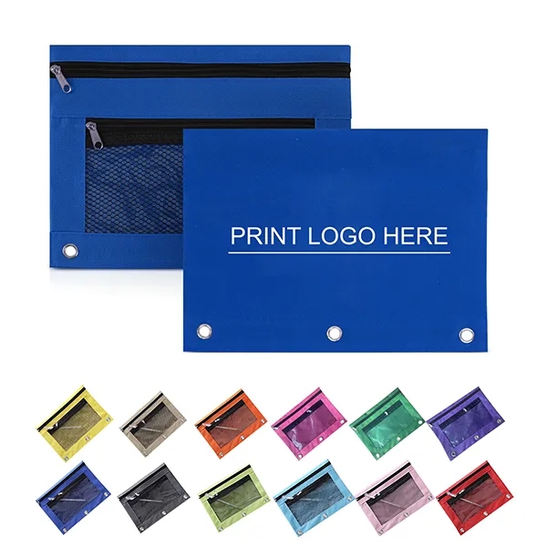 3-Ring Binder Pencil Pouch With Zipper 4