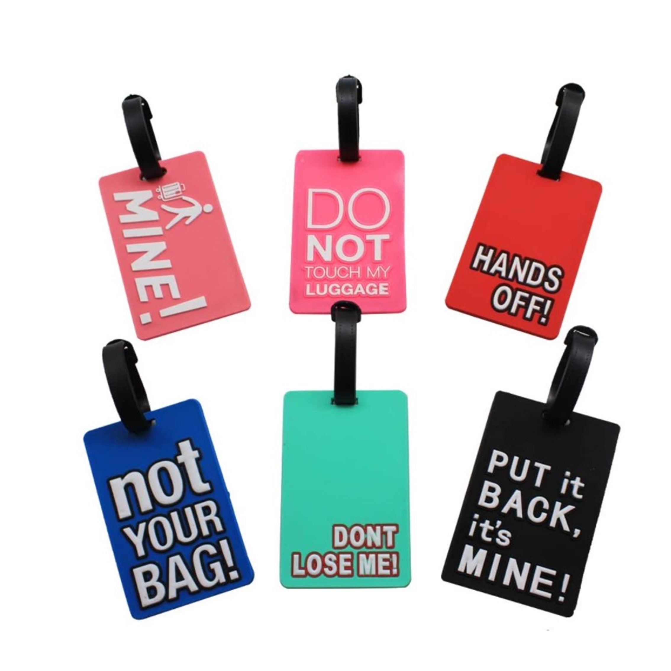 Silicone Or Rubber Travel Luggage Tag and Baggage Identification Labels, custom luggage tag with logo imprint 2