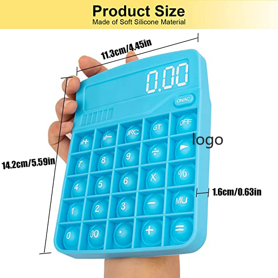 Pure Color Calculator Push Bubble Popper Fidget Toy 2