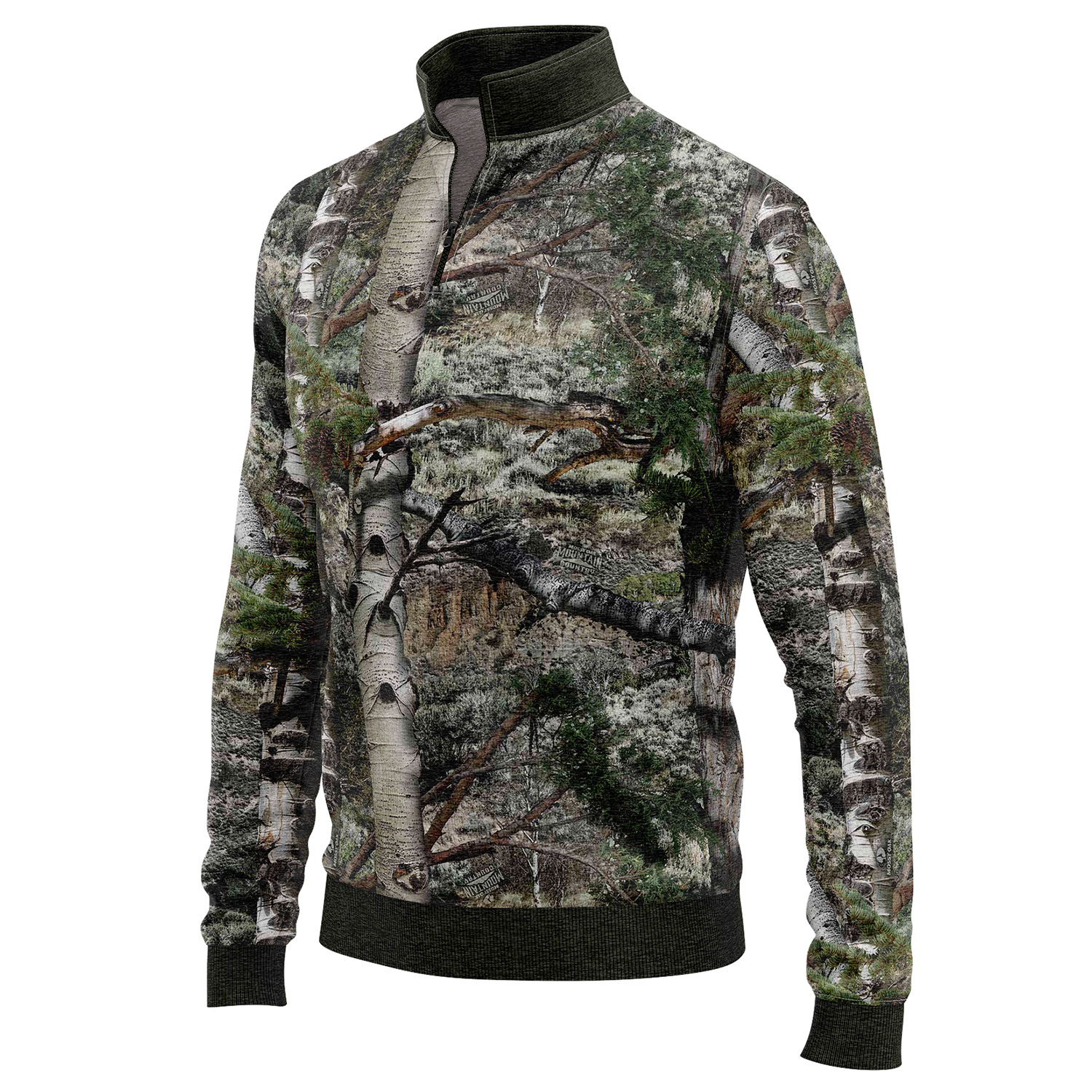 235 GSM Polar fleece men's hunting quarter zip Sweatshirt 7