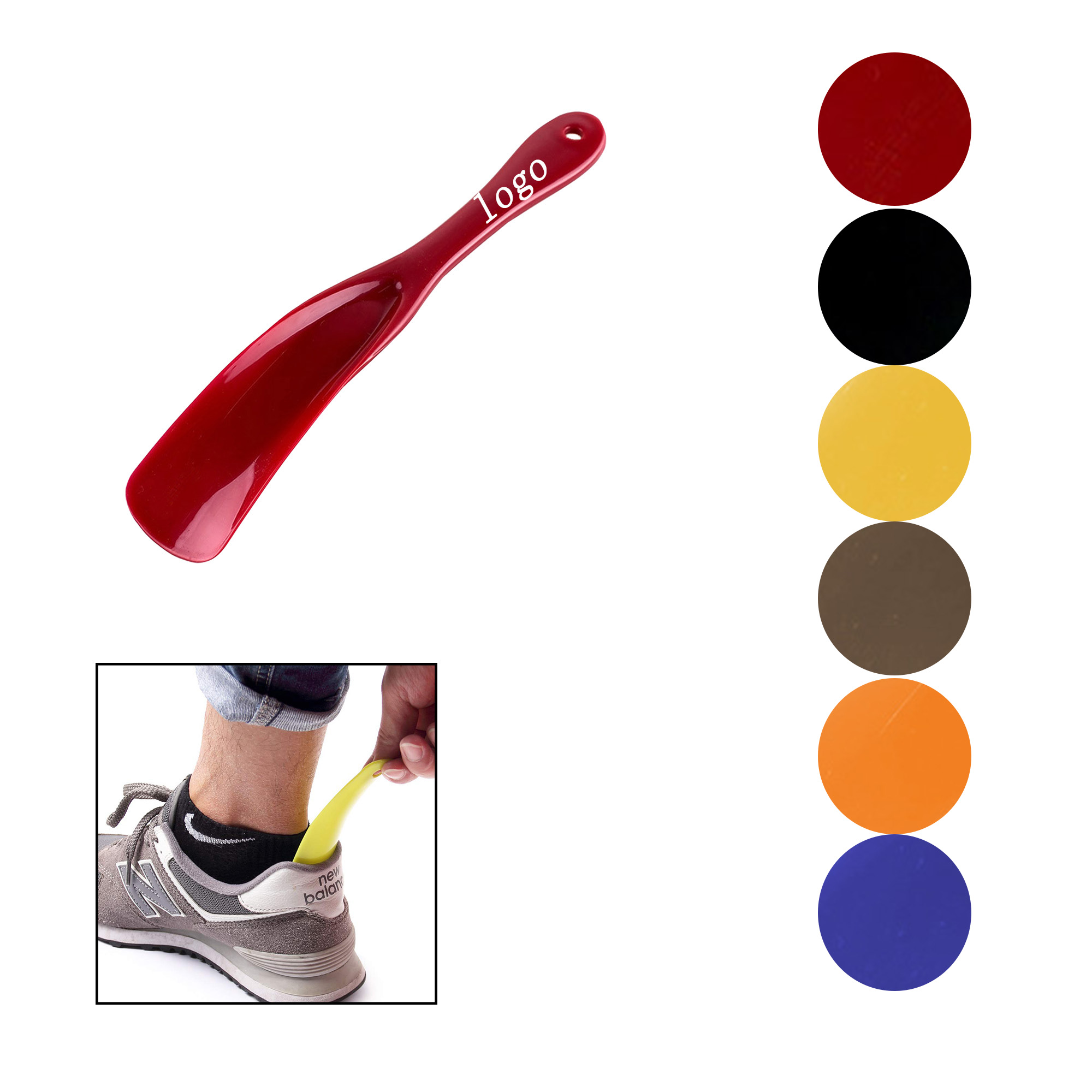 MOQ 50 Portable Household Short-Handled Shoehorn 1