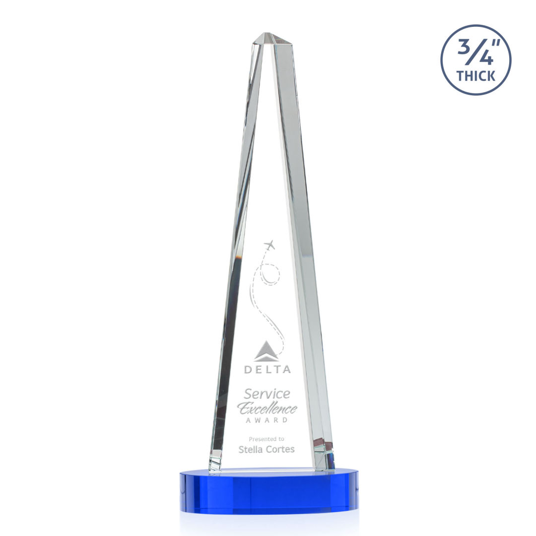 Majestic Tower Award on Alberton Base - Blue 3