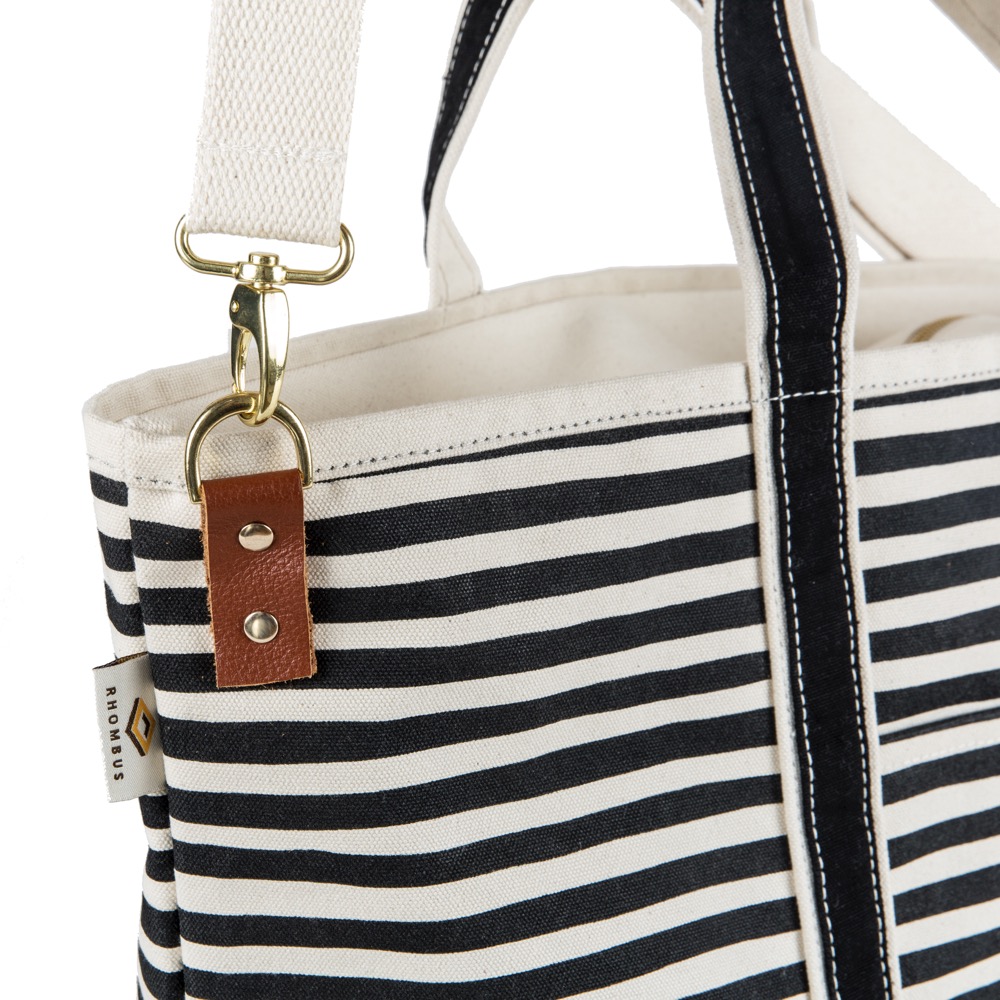 20 Oz. Super Heavy Canvas Ventura Weekender Stripe Bag 6