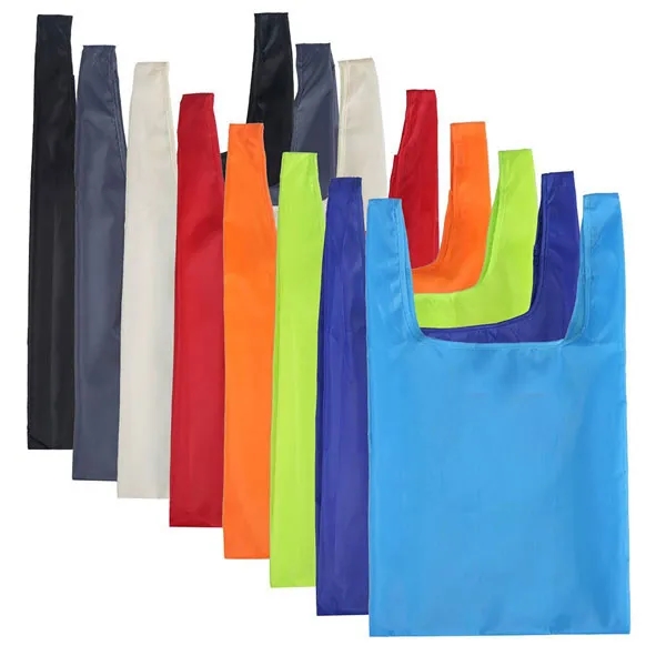 RPET Polyester Foldable Shopping Bag In Pouch 2