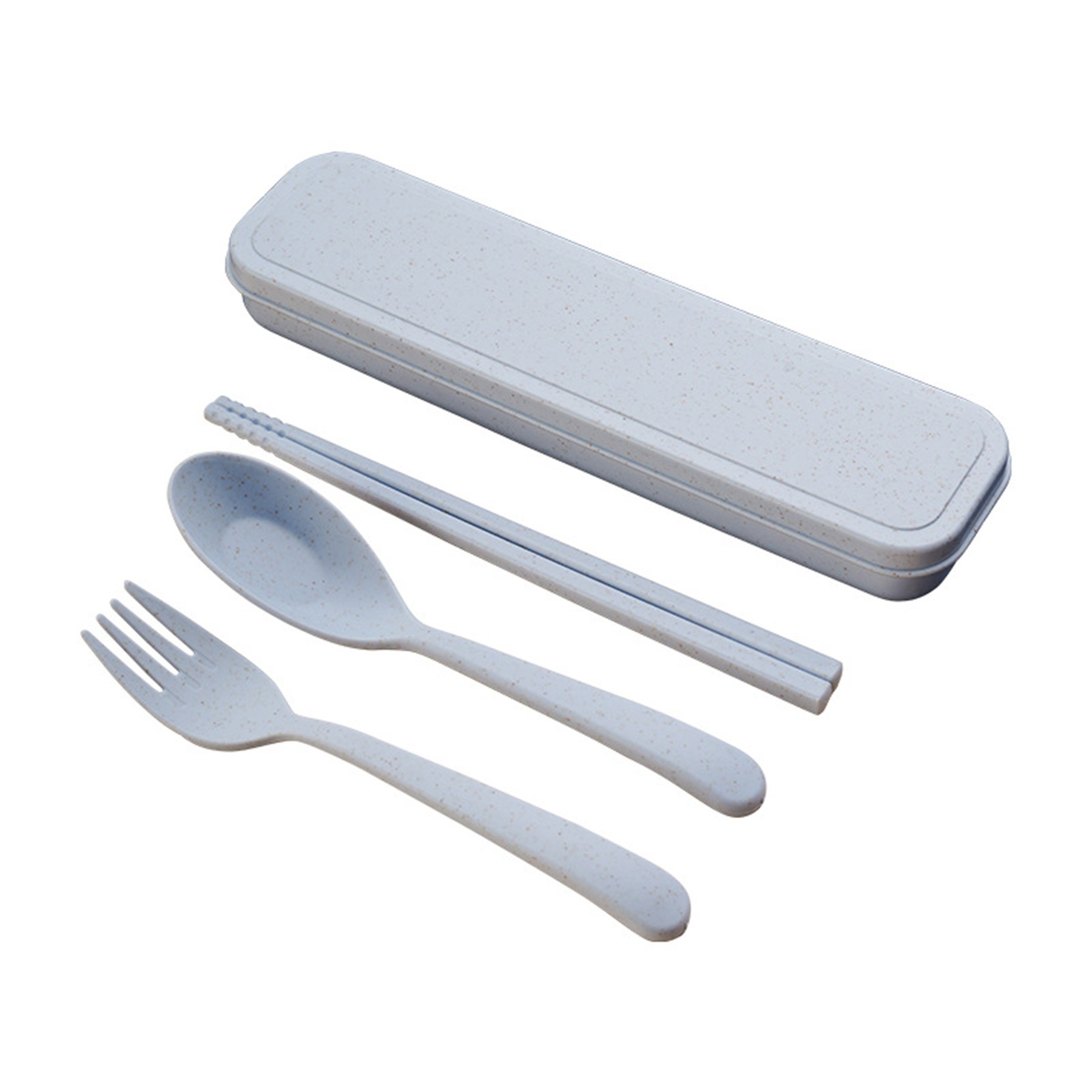 Wheat Straw Forks, Spoons and Chopsticks Plastic Cutlery 2