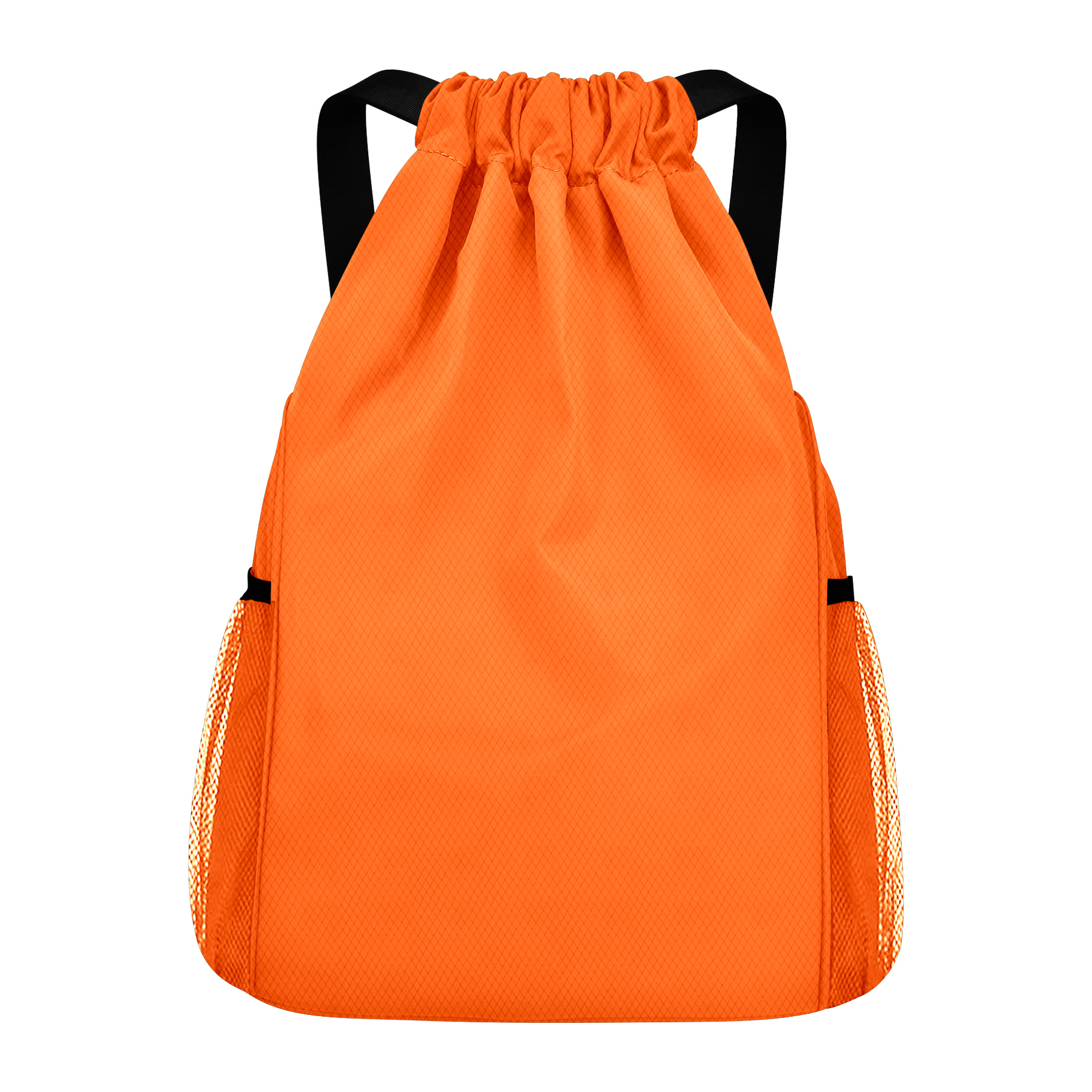 Drawstring Waterproof Backpack With Bunched Pockets & Wide Shoulder Straps 13
