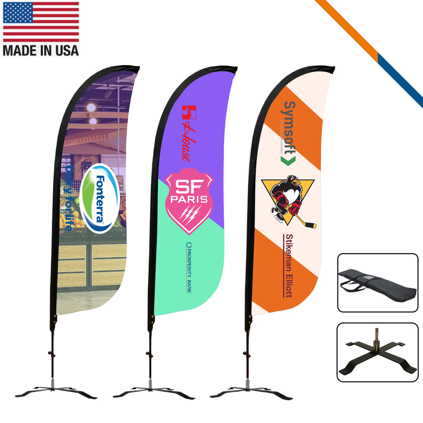 9' Carol Single-Sided Feather Flag 5