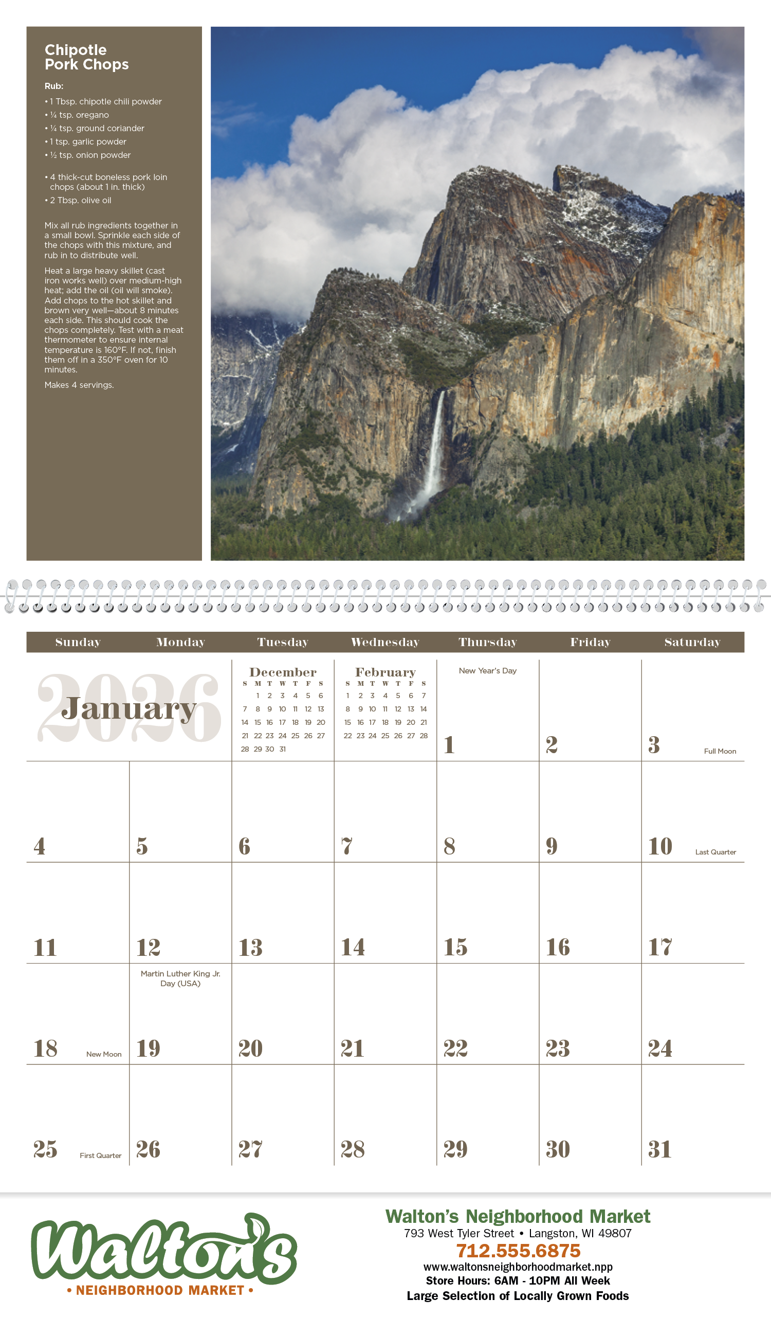Triumph® Calendars America the Beautiful with Recipes Calendar 18