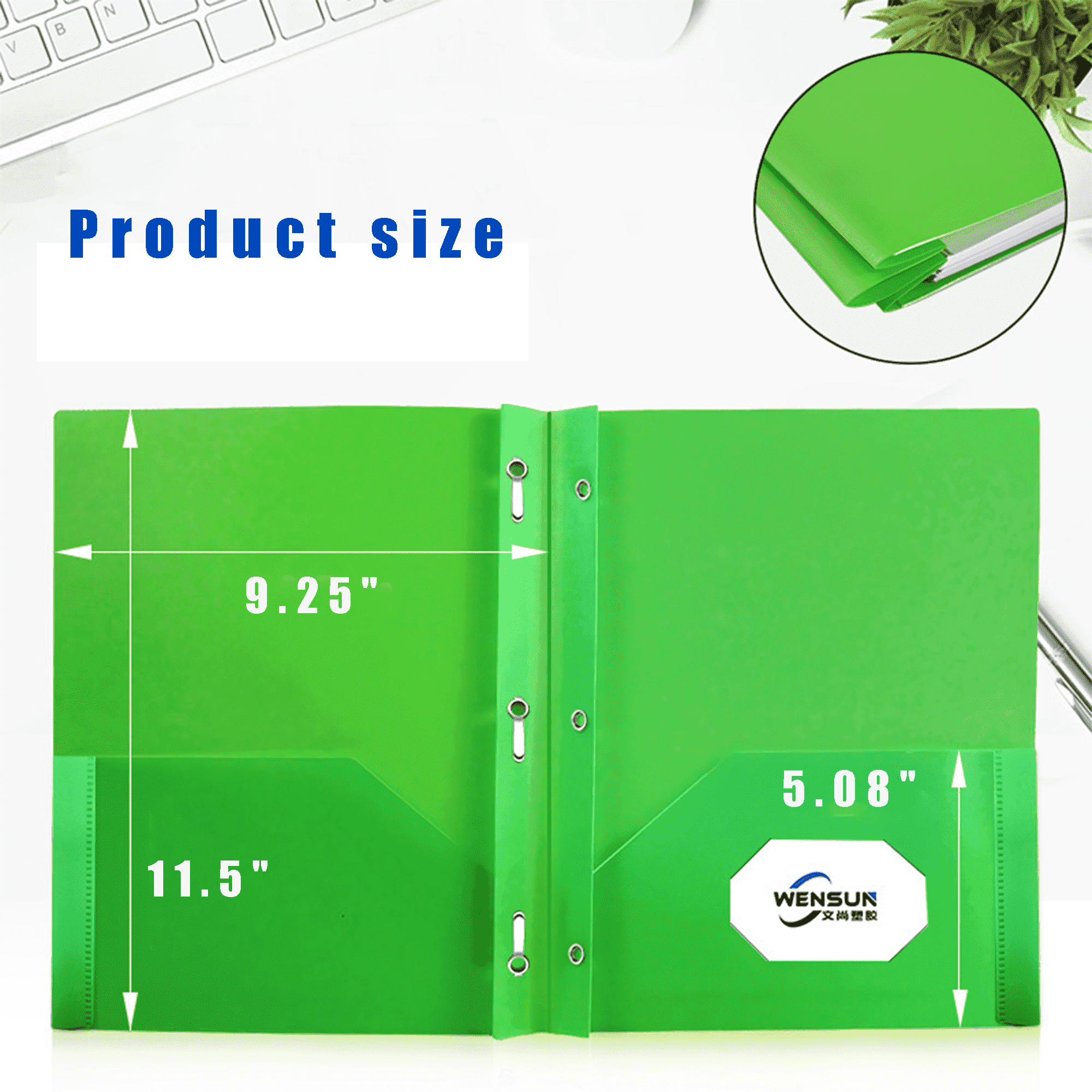 Heavy Duty Plastic Letter Size School Folders 3