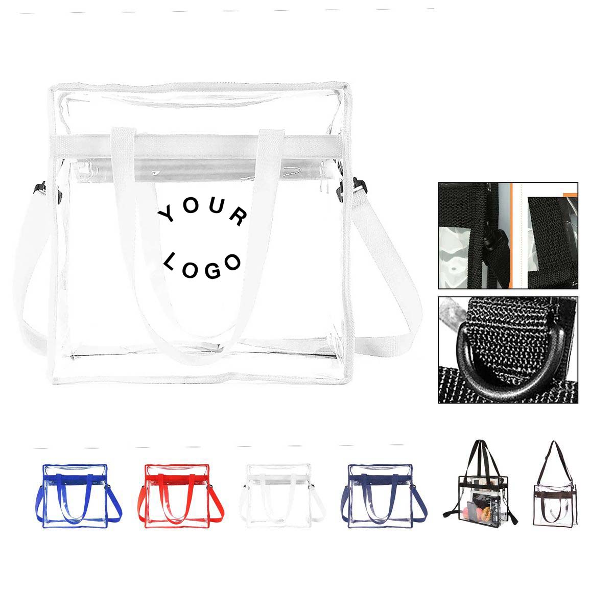 Durable Clear Vinyl Tote for Sports and Concerts 5