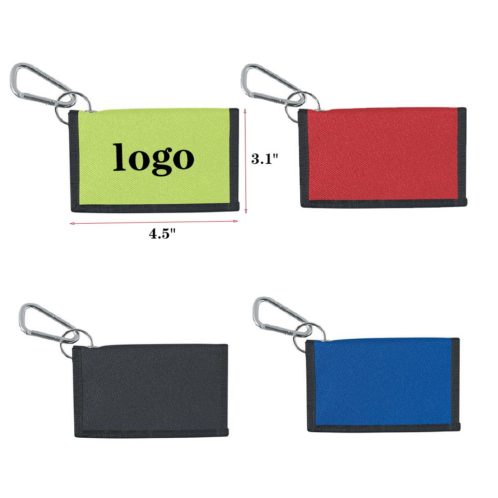 Carabiner Wallet Holder for Cards ID Badge Cash and Coins 1