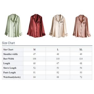 2 Pieces Set Luxury Mulberry Silk Pajamas Women 1